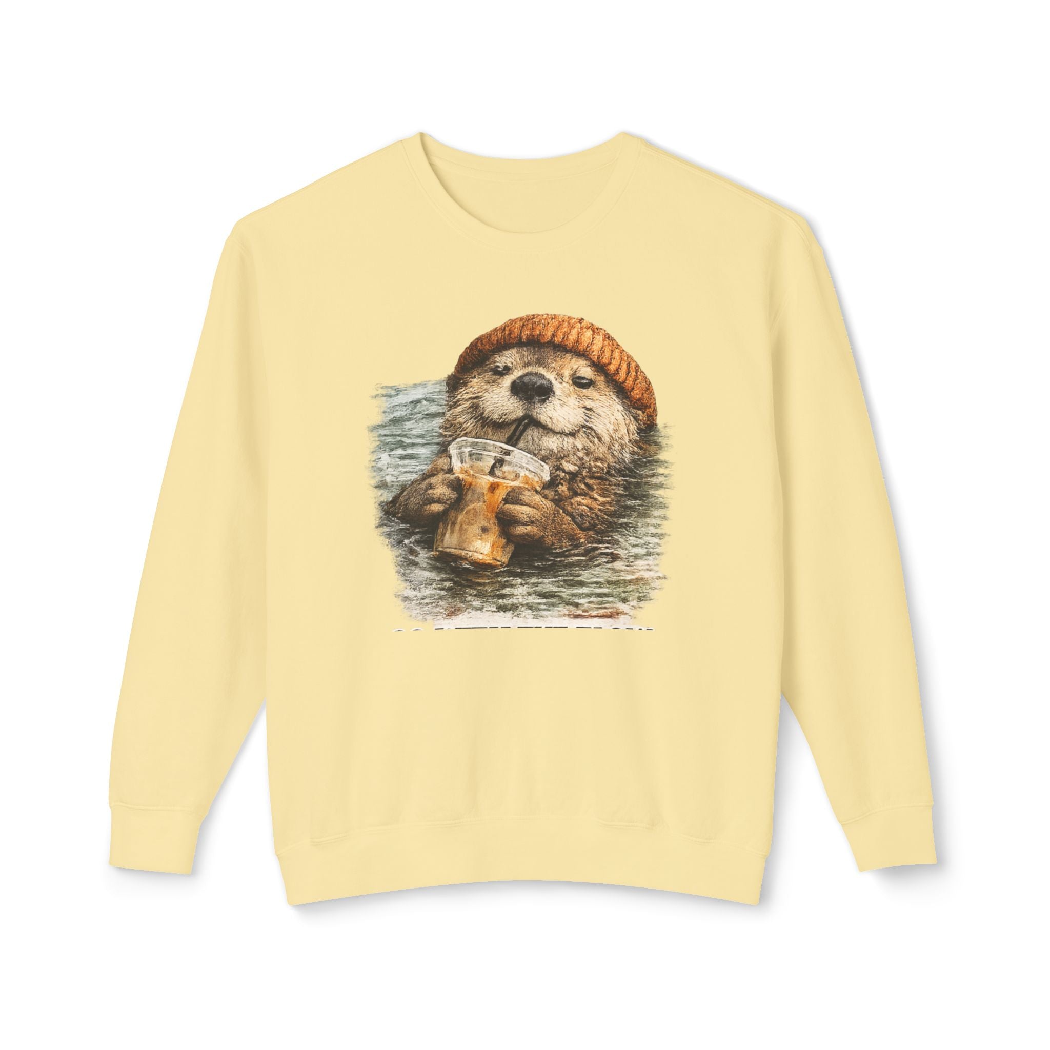 Beanie Beaver with Coffee Sweatshirt