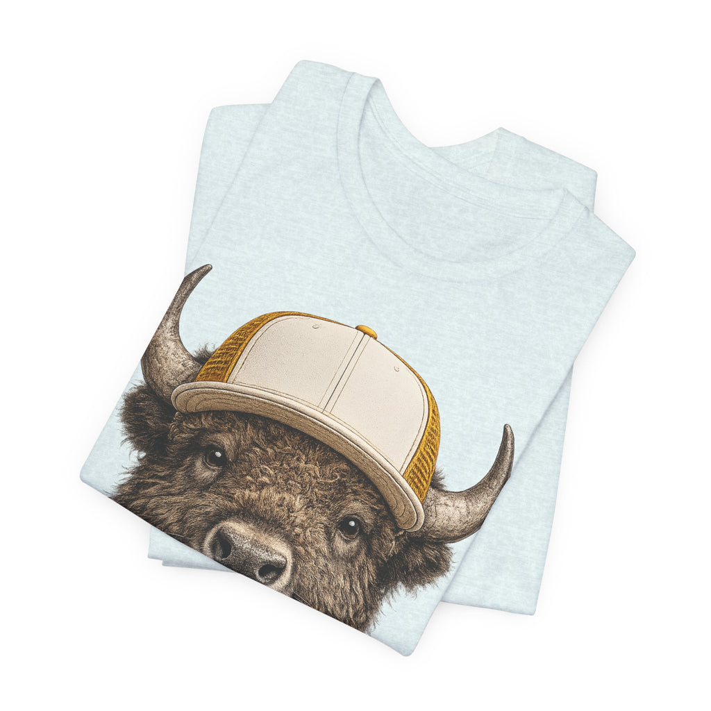 Bison in Trucker Hat