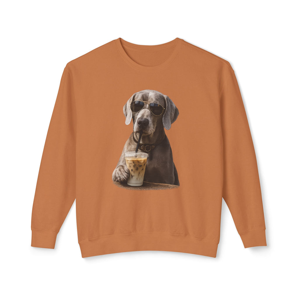 Weimaraner with Coffee Sweatshirt