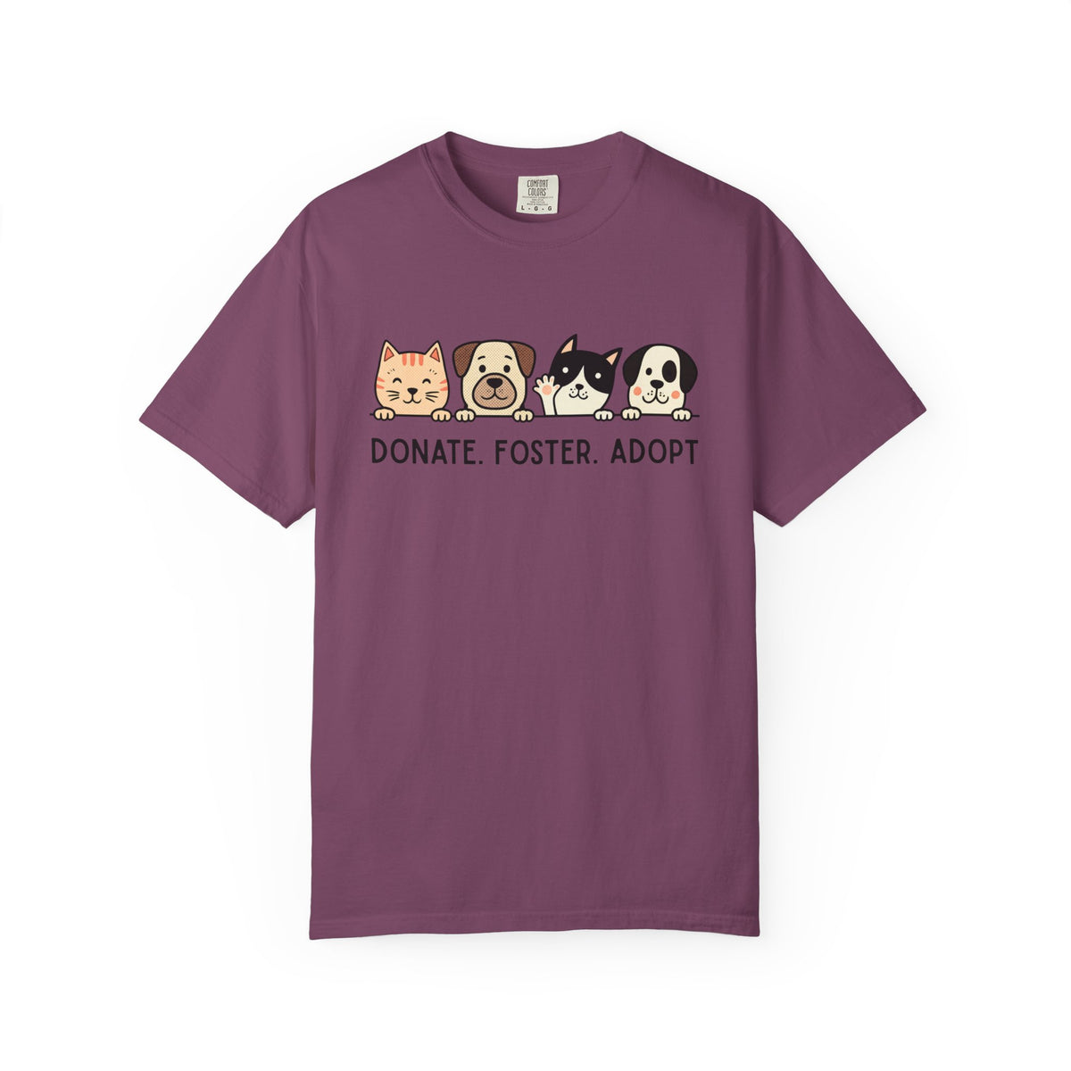 Donate Foster Adopt Shirt | Rescue Animal T-Shirt | Dog & Cat Adoption Tee | Animal Rescue Supporter Gift