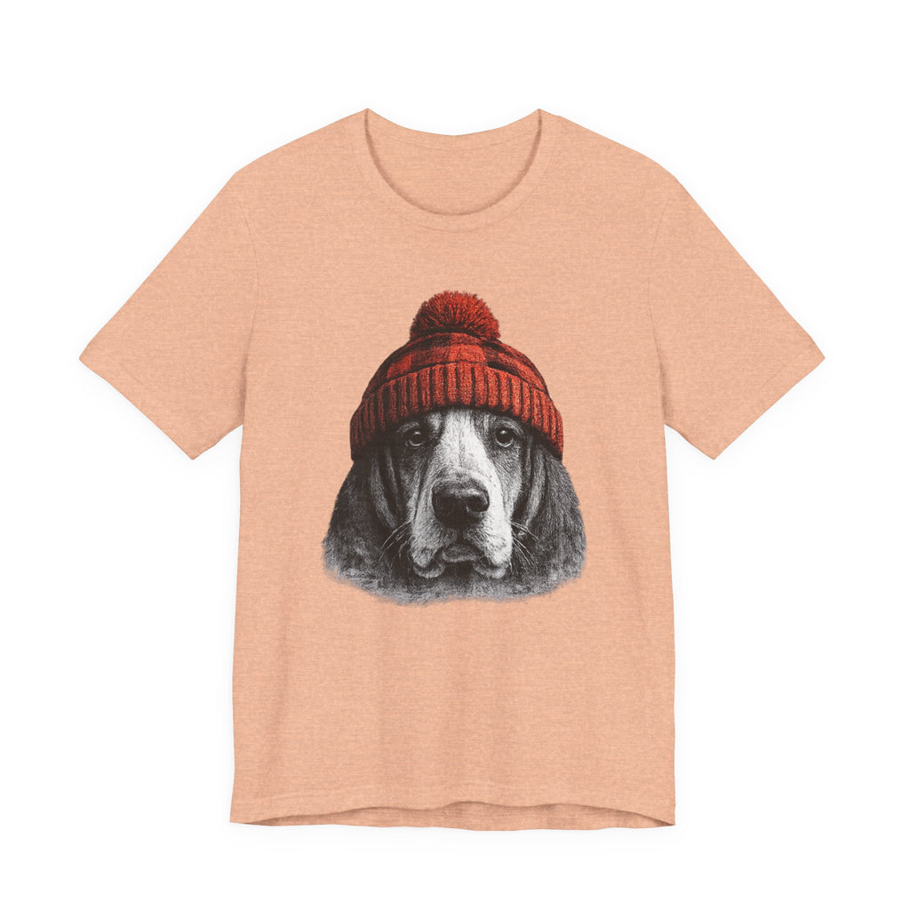 Basset in a Beanie