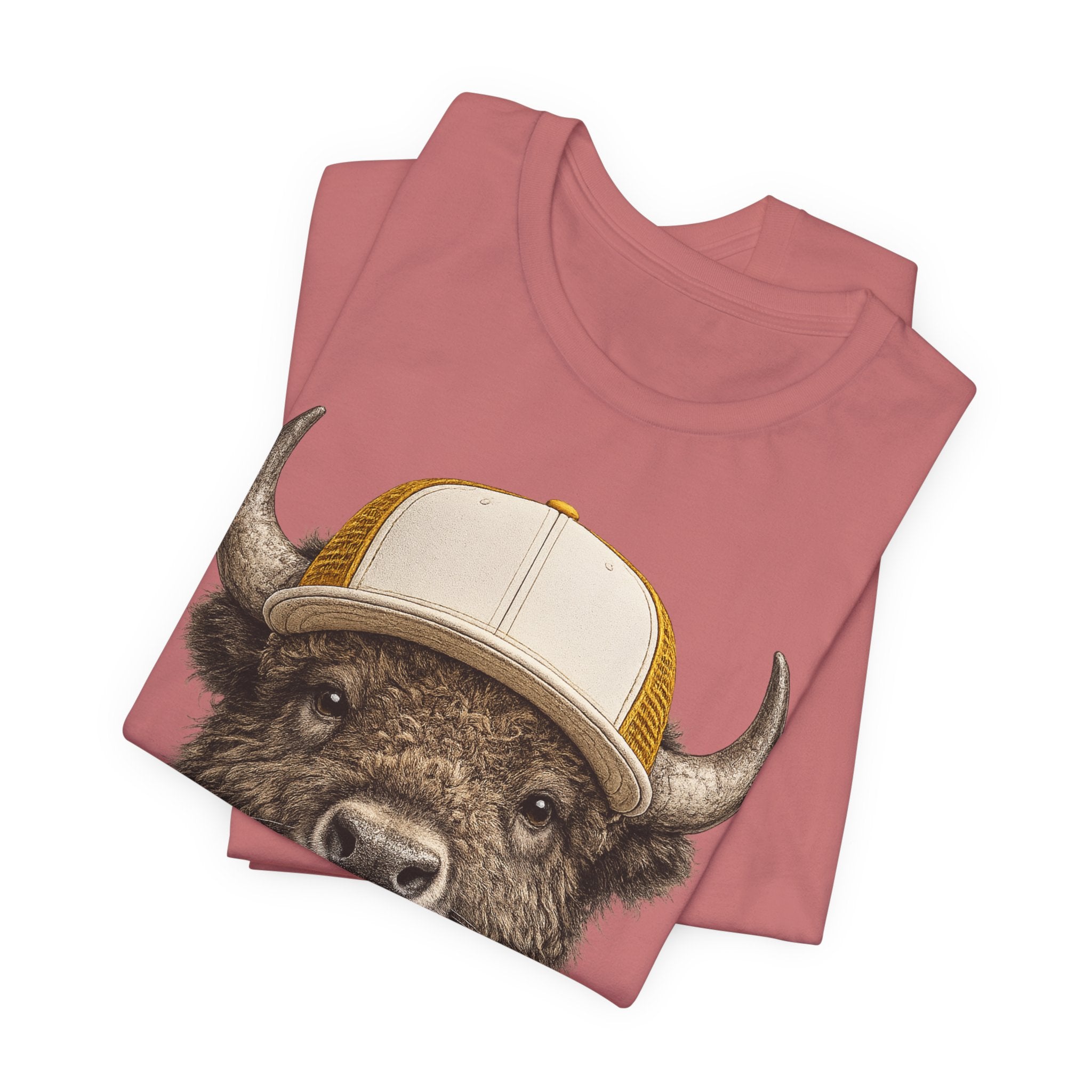 Bison in Trucker Hat