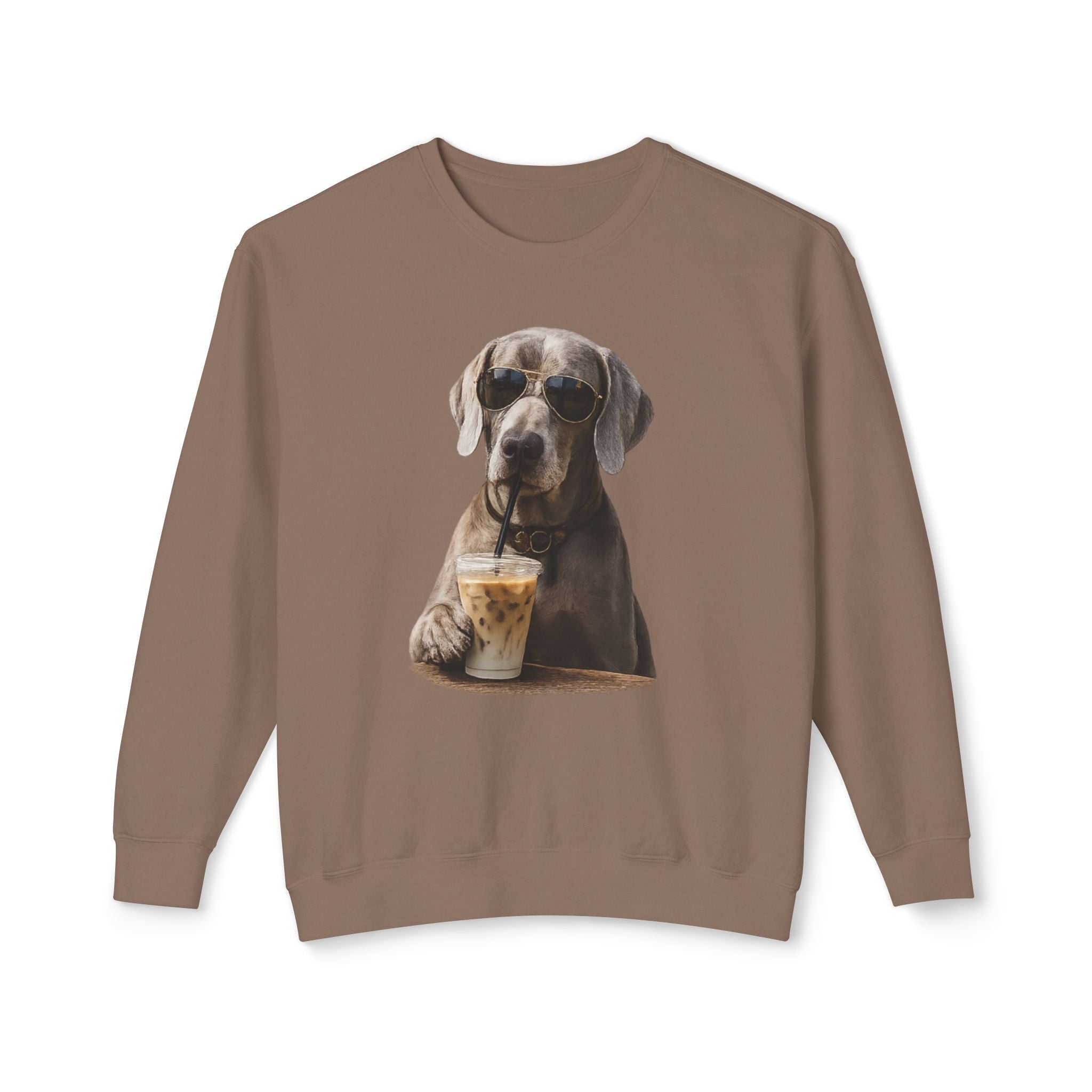 Weimaraner with Coffee Sweatshirt