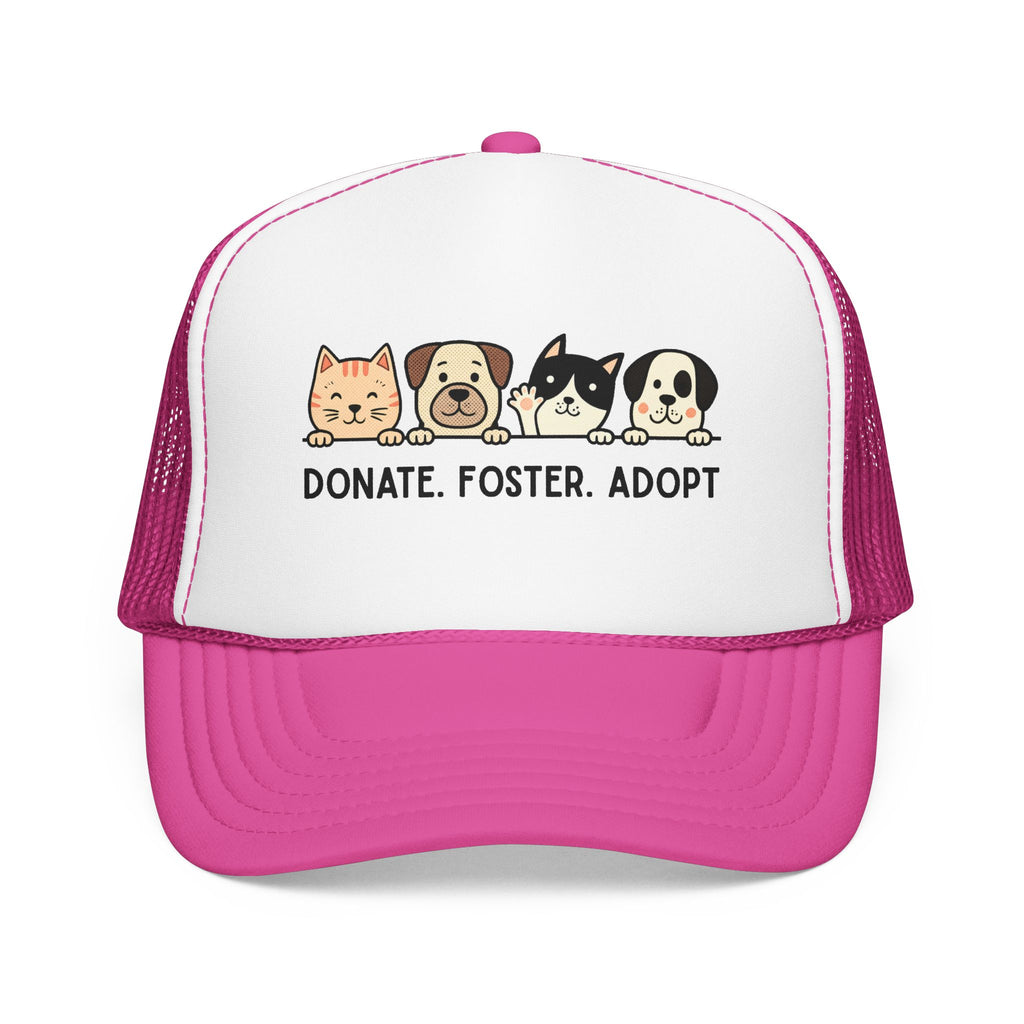 Donate Foster Adopt Trucker Hat — Rescue Pet Mesh Cap