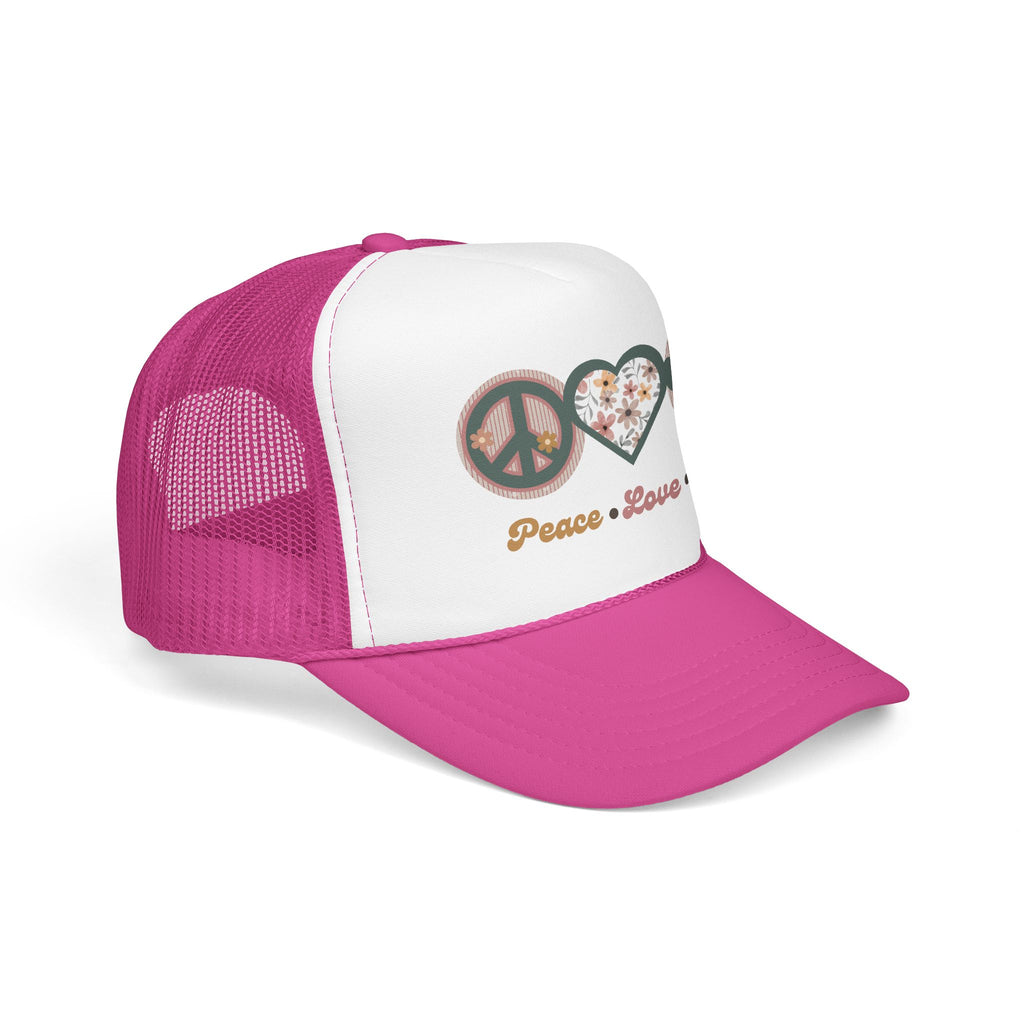 Peace Love Dogs Trucker Hat | Retro Dog Mom Hat | Boho Pet Lover Cap | Dog Lover Gift | Piper & Friends