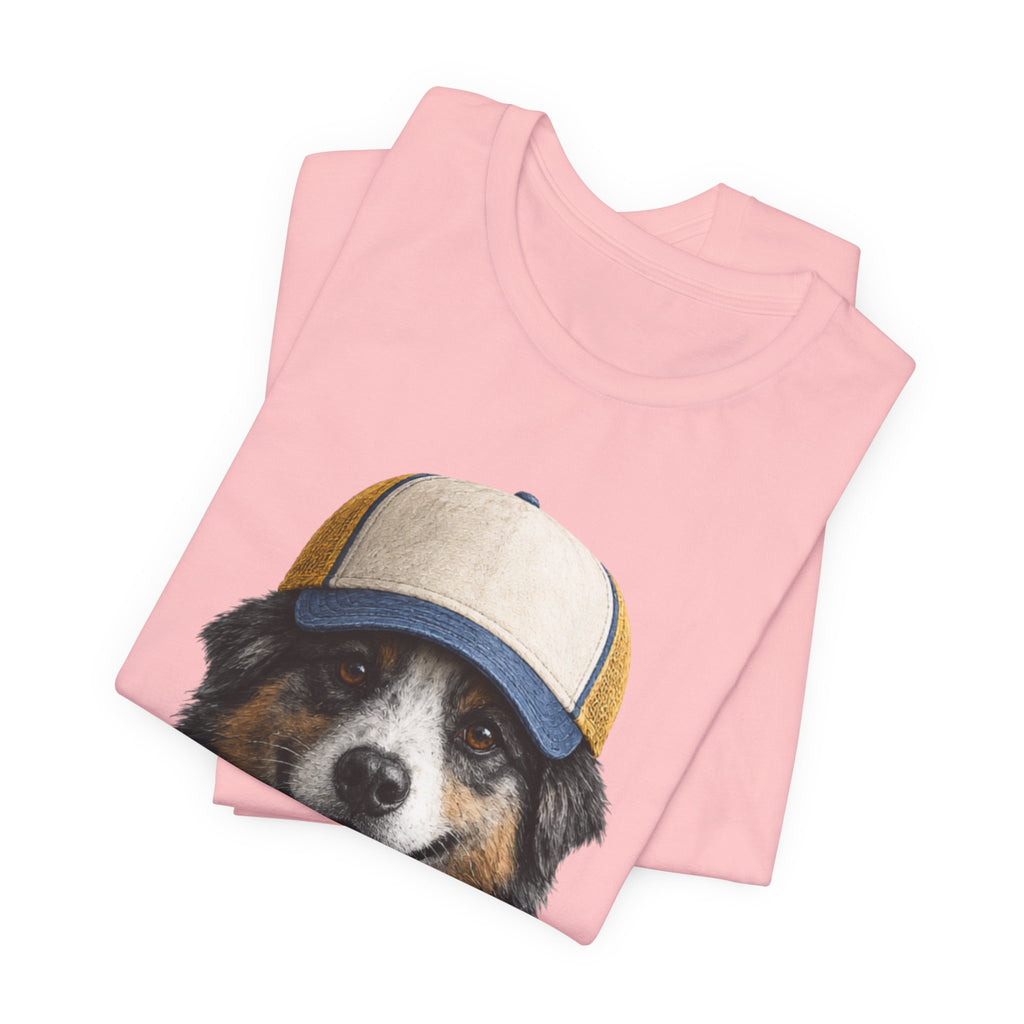 Aussie in a trucker hat