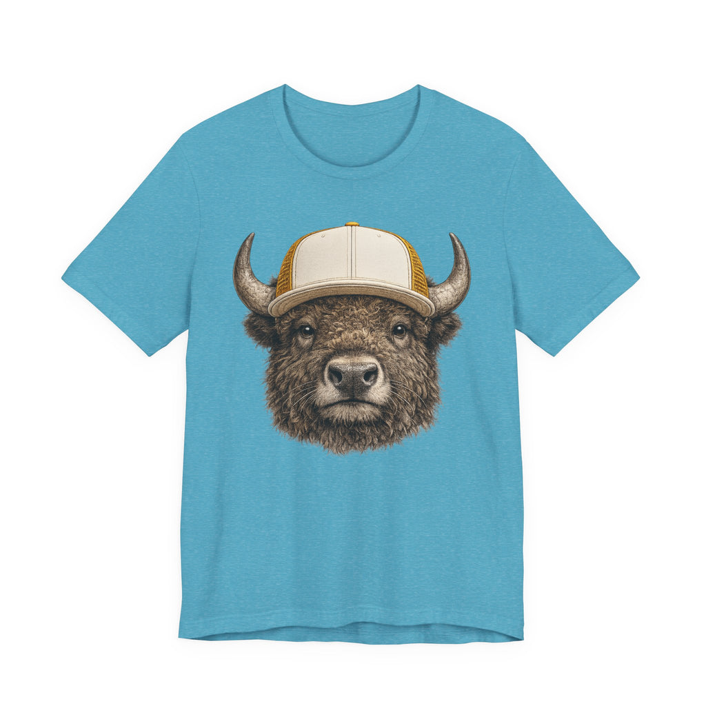 Bison in Trucker Hat