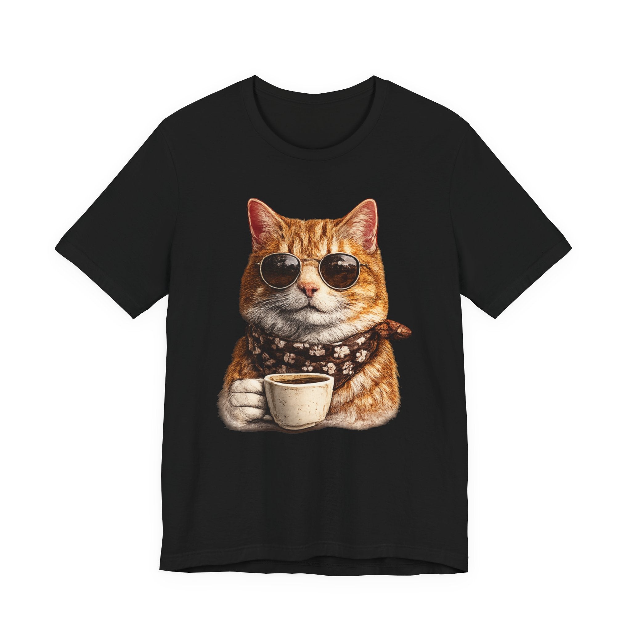 Cool Cat with Coffee