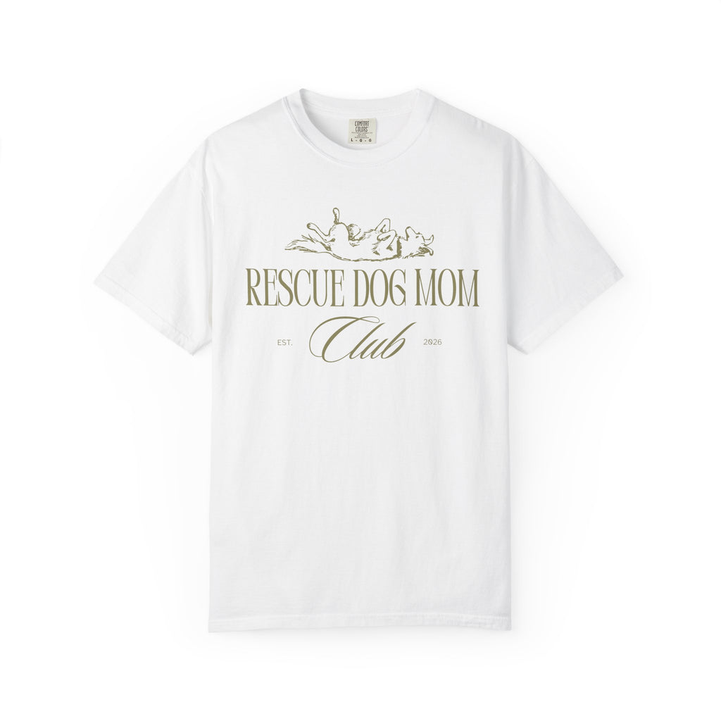 Rescue Dog Mom Club Tee | Comfort Colors® Rescue Dog Shirt | Piper and Friends
