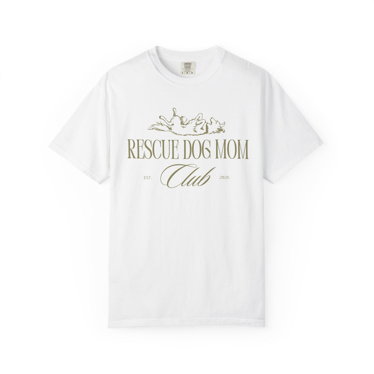 Rescue Dog Mom Club Tee | Comfort Colors® Rescue Dog Shirt | Piper and Friends