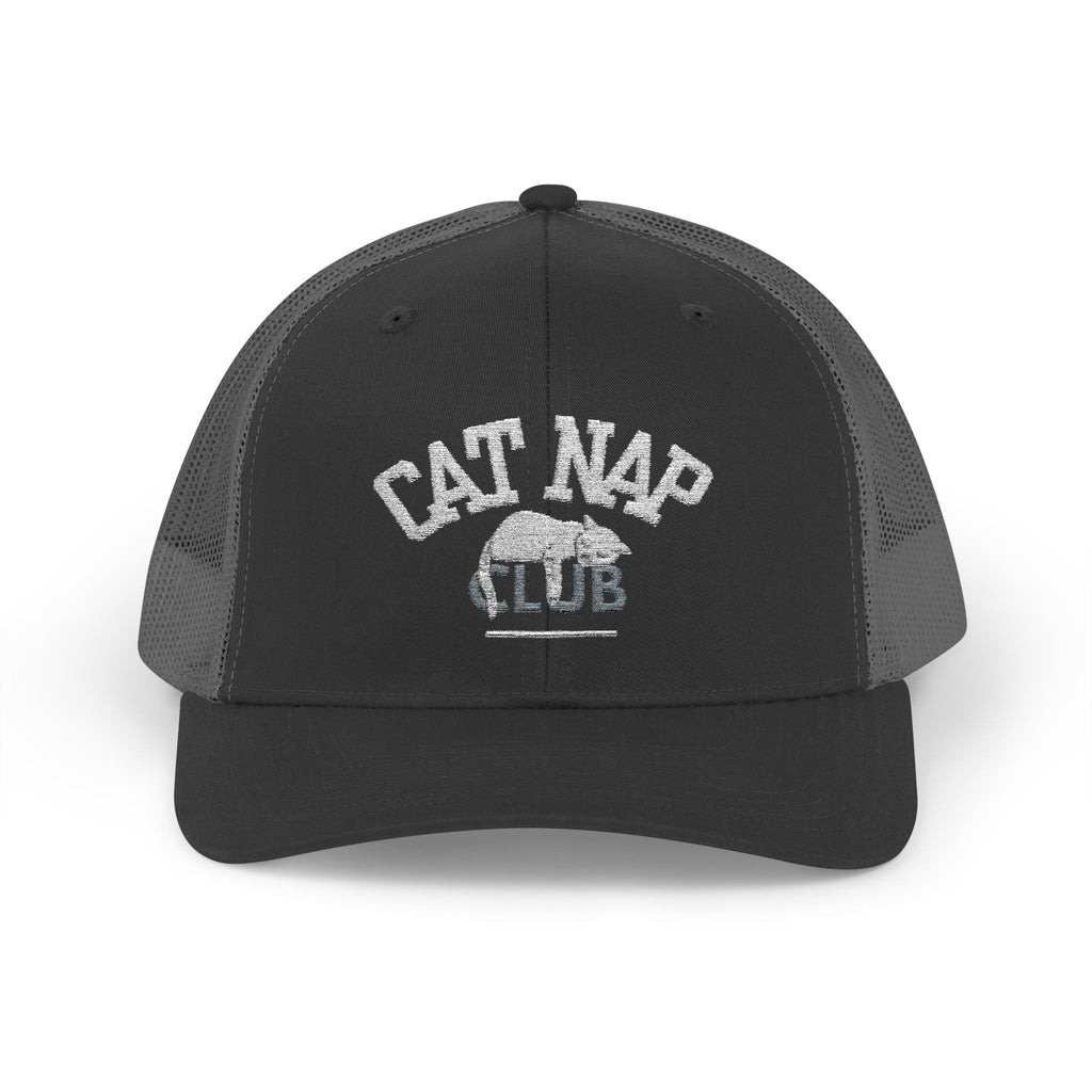 Cat Nap Club Trucker Cap — Snapback Cat Lover Hat