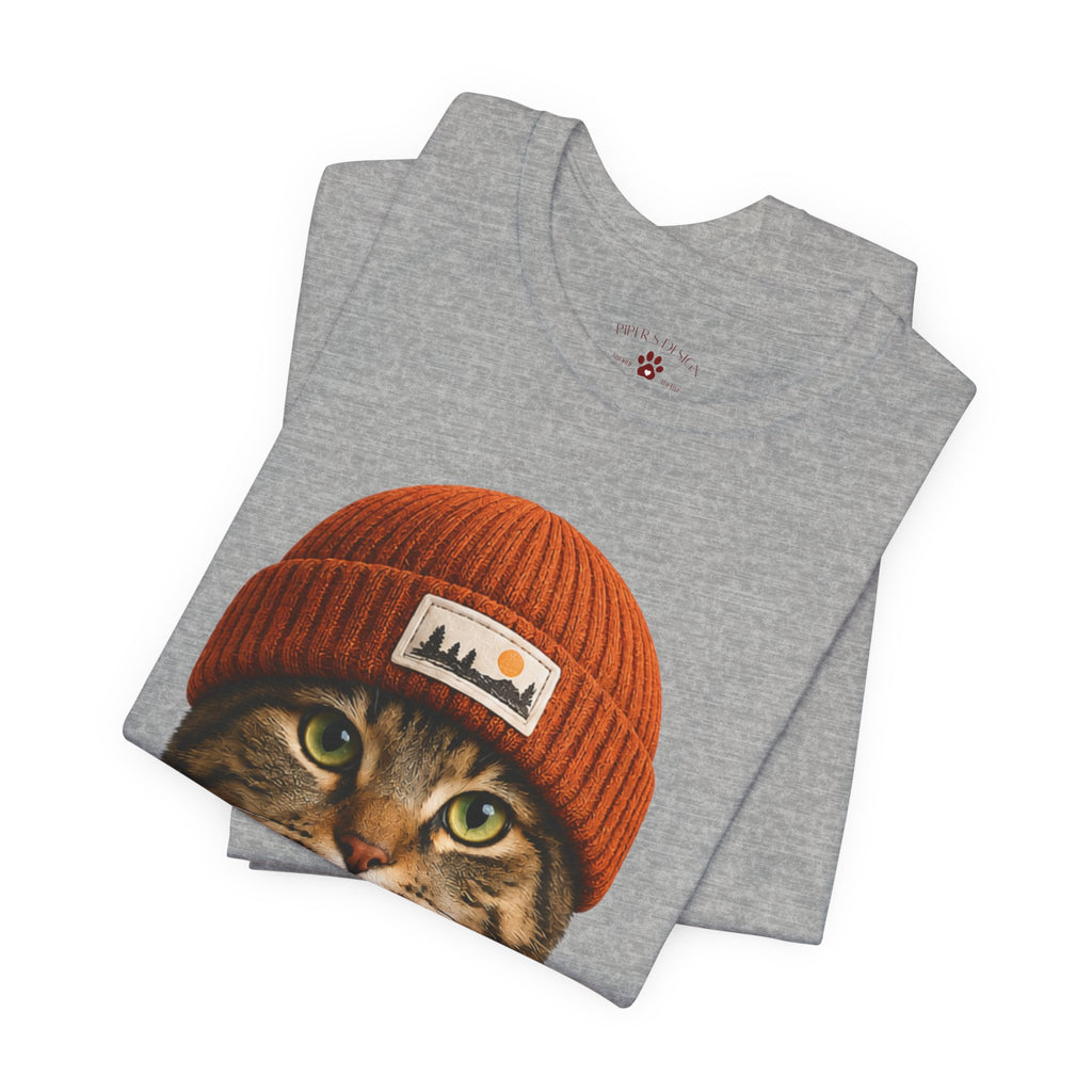 Tabby Cat in a Beanie