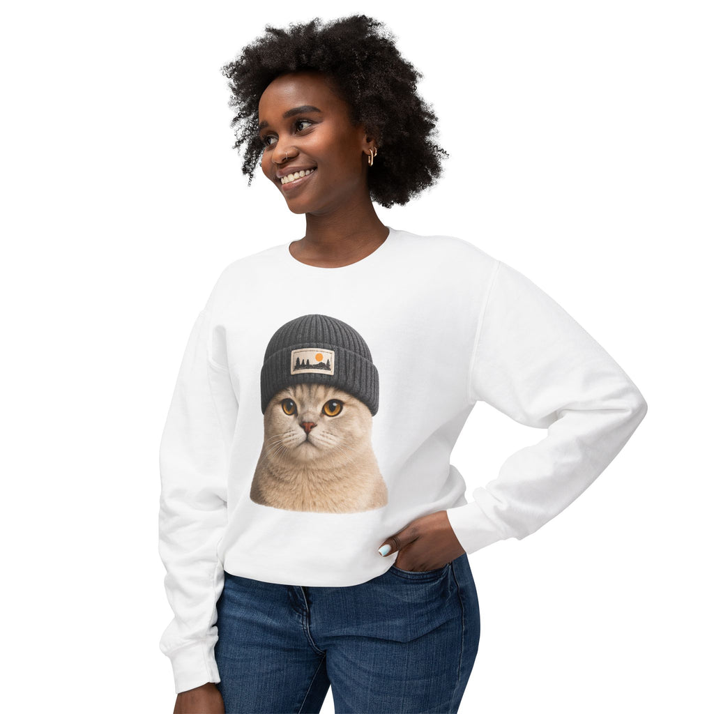 Cat Beanie Sweatshirt