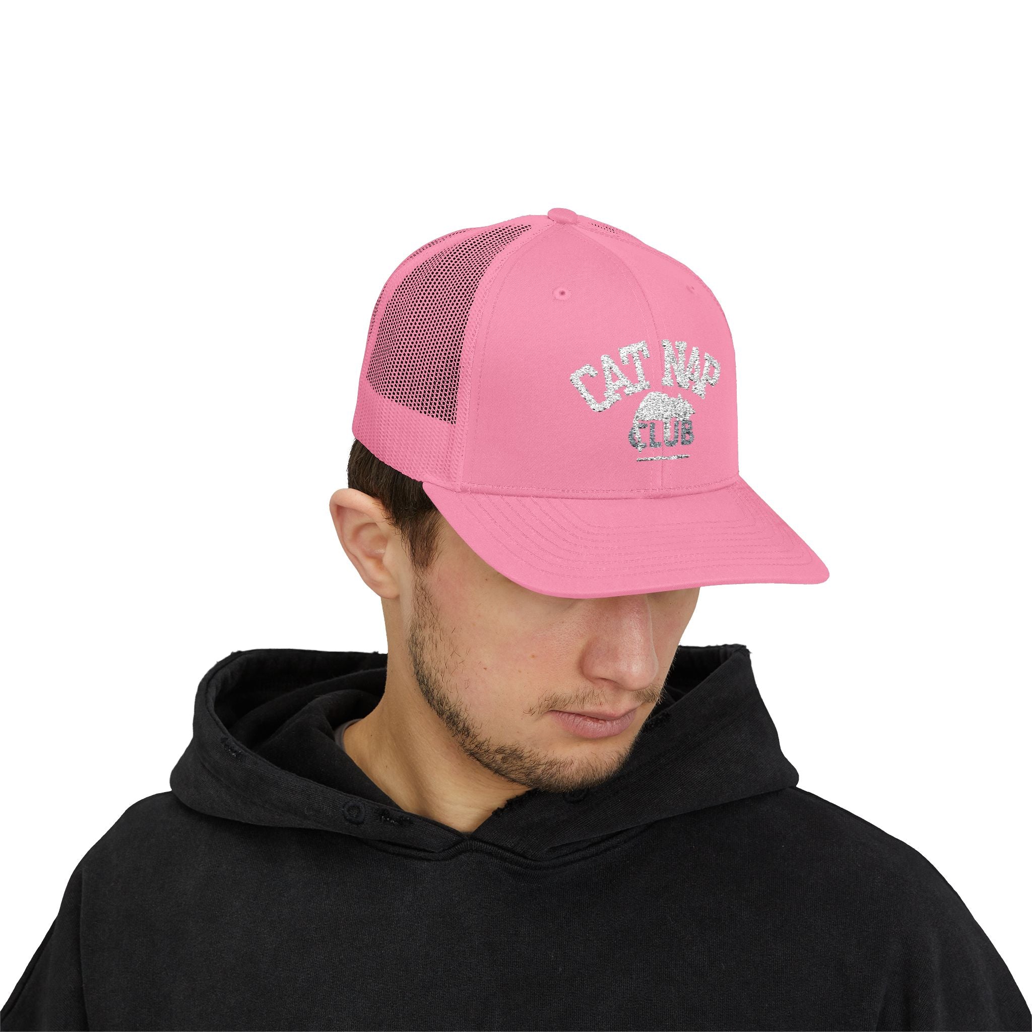Cat Nap Club Trucker Cap — Snapback Cat Lover Hat