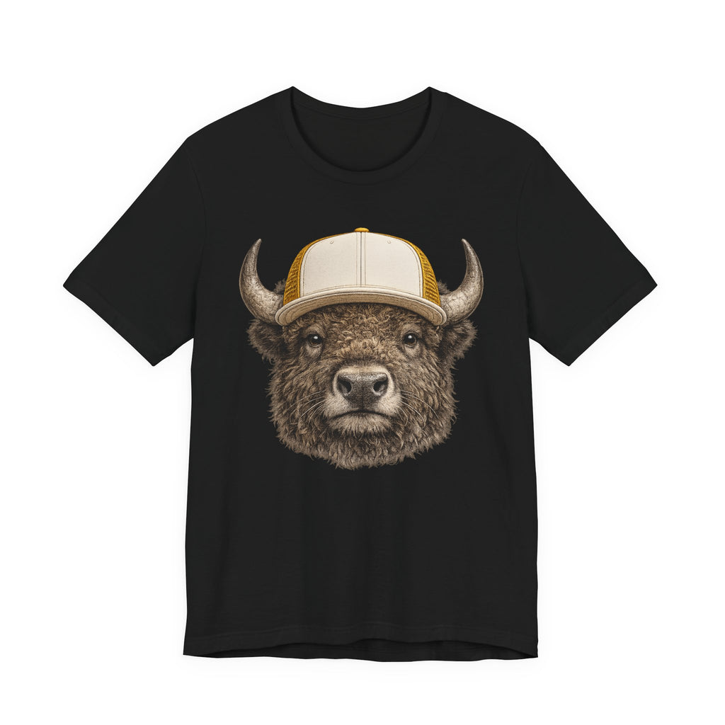 Bison in Trucker Hat