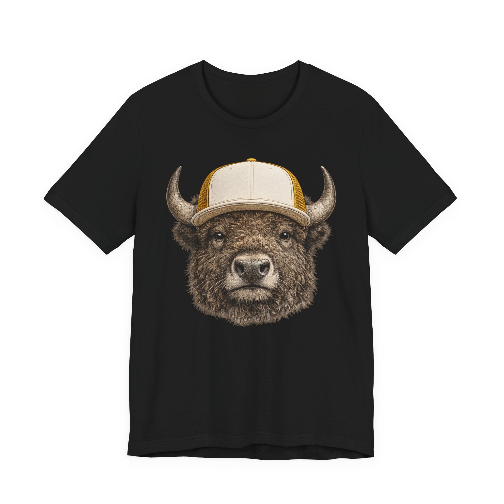 Bison in Trucker Hat