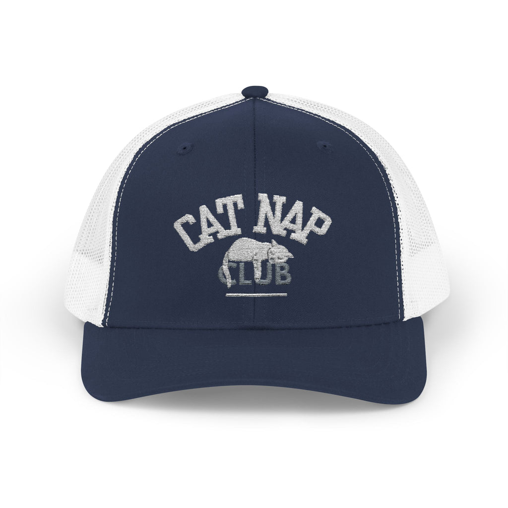 Cat Nap Club Trucker Cap — Snapback Cat Lover Hat