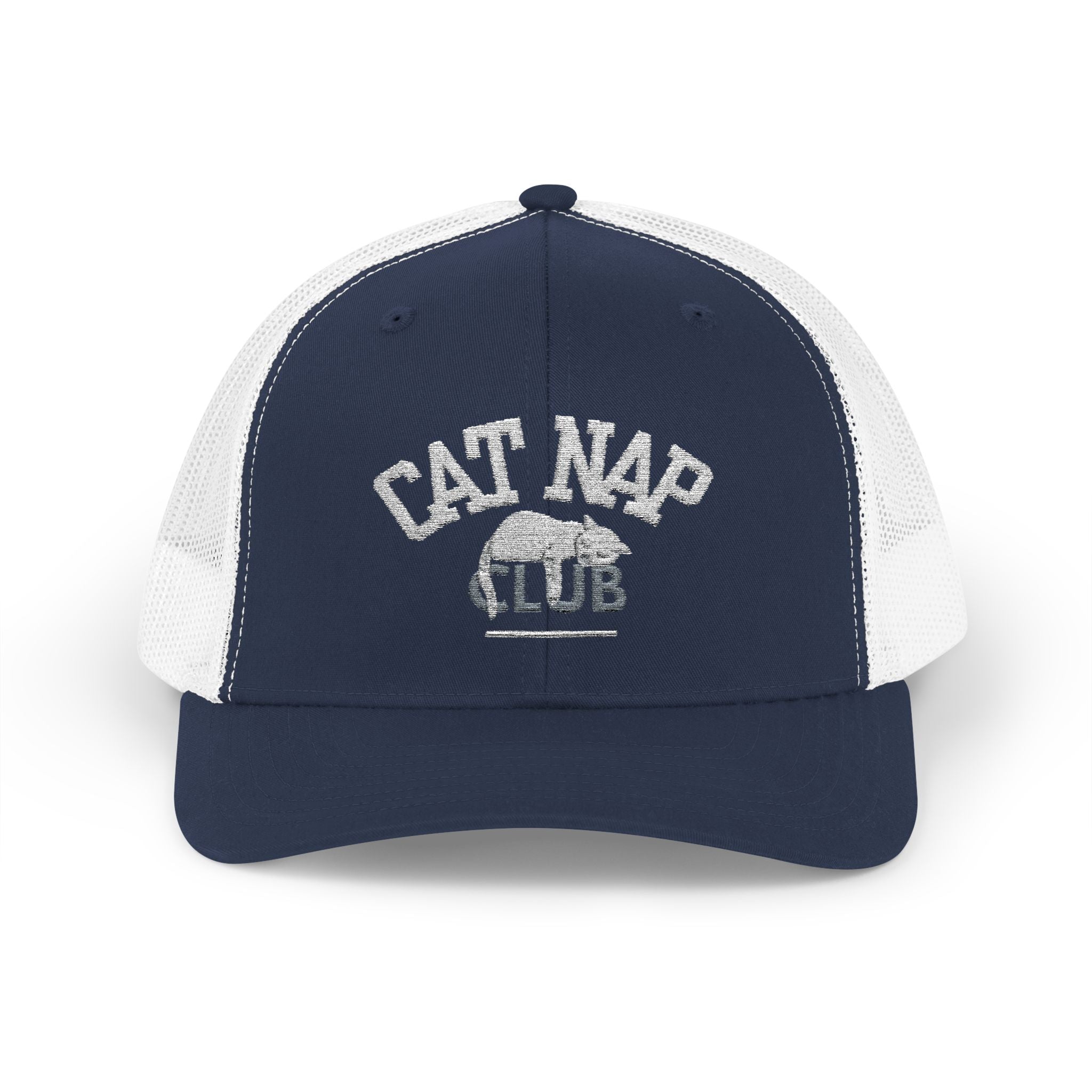 Cat Nap Club Trucker Cap — Snapback Cat Lover Hat