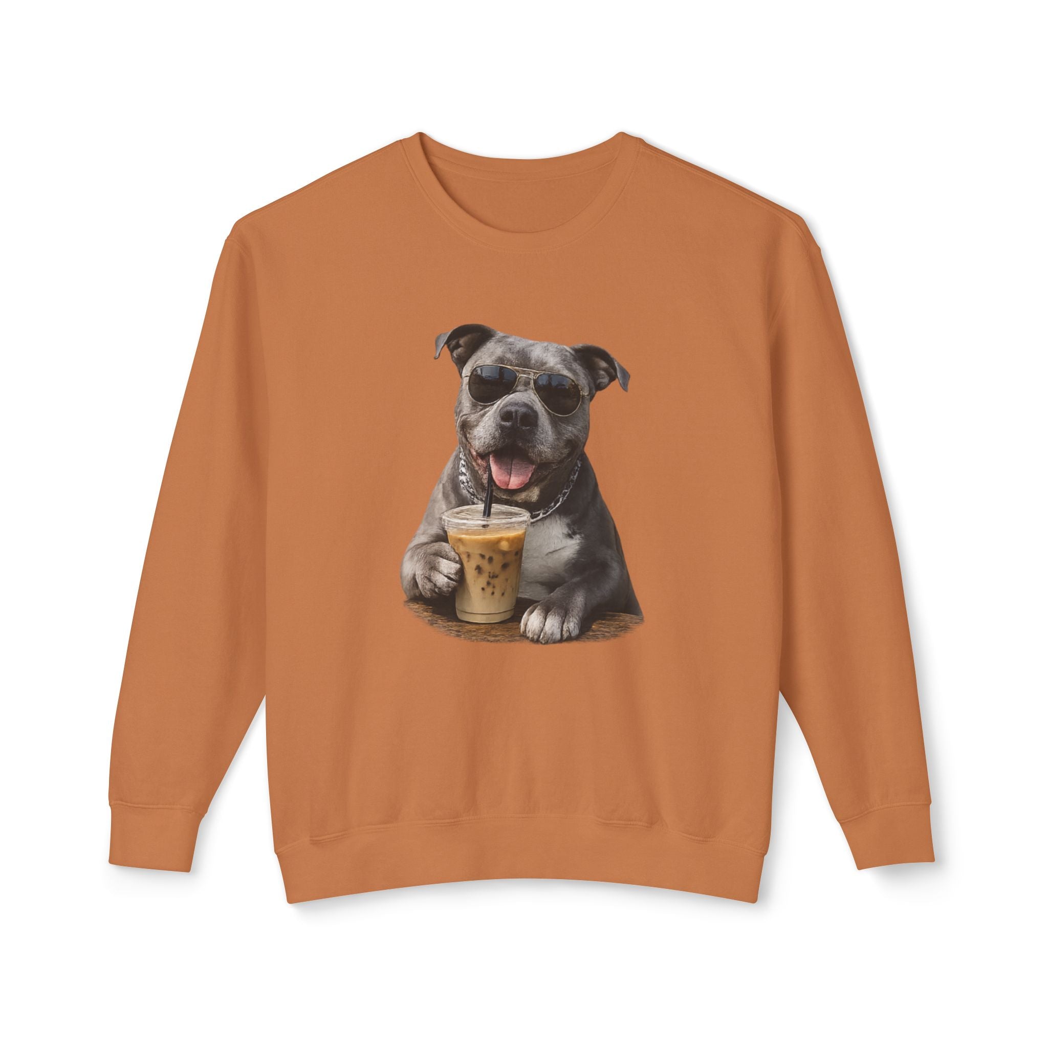 Pittie with Coffee Sweatshirt