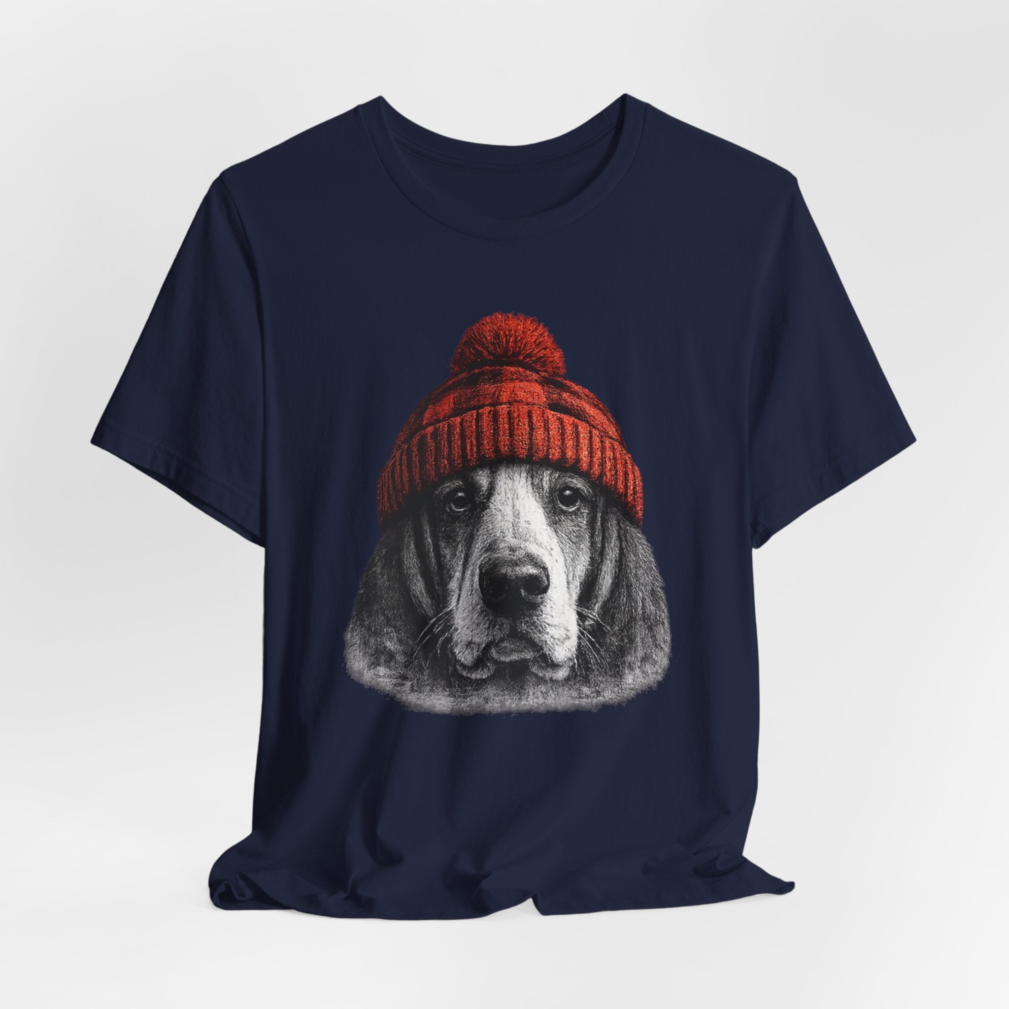 Basset in a Beanie