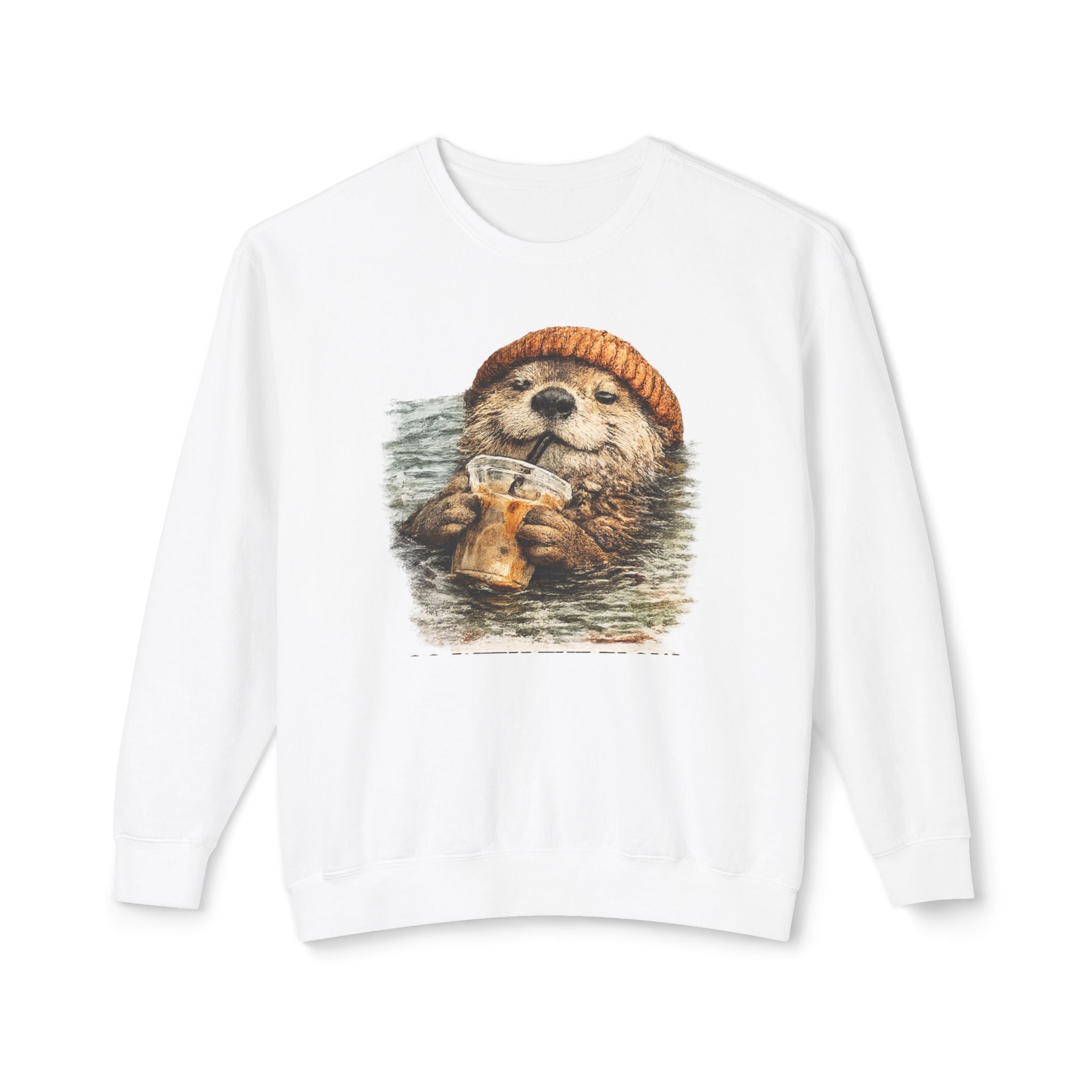 Beanie Beaver with Coffee Sweatshirt
