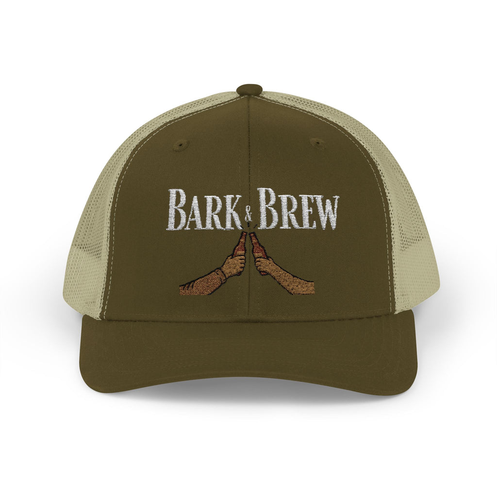 Trucker Cap — "Bark and Brew"  Snapback
