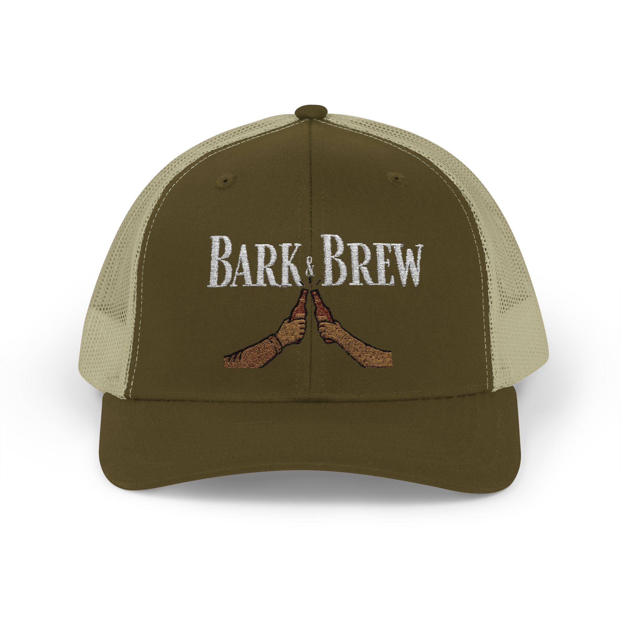 Trucker Cap — "Bark and Brew"  Snapback