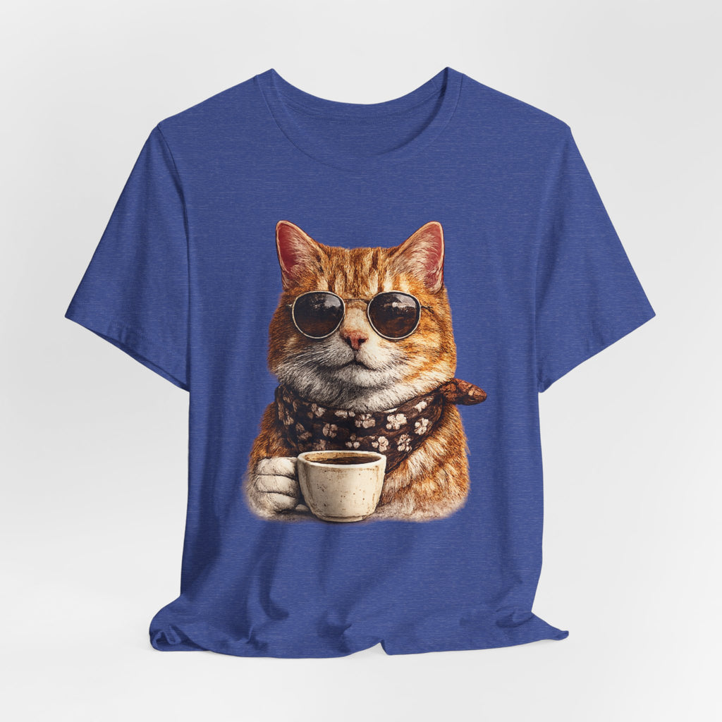 Cool Cat with Coffee