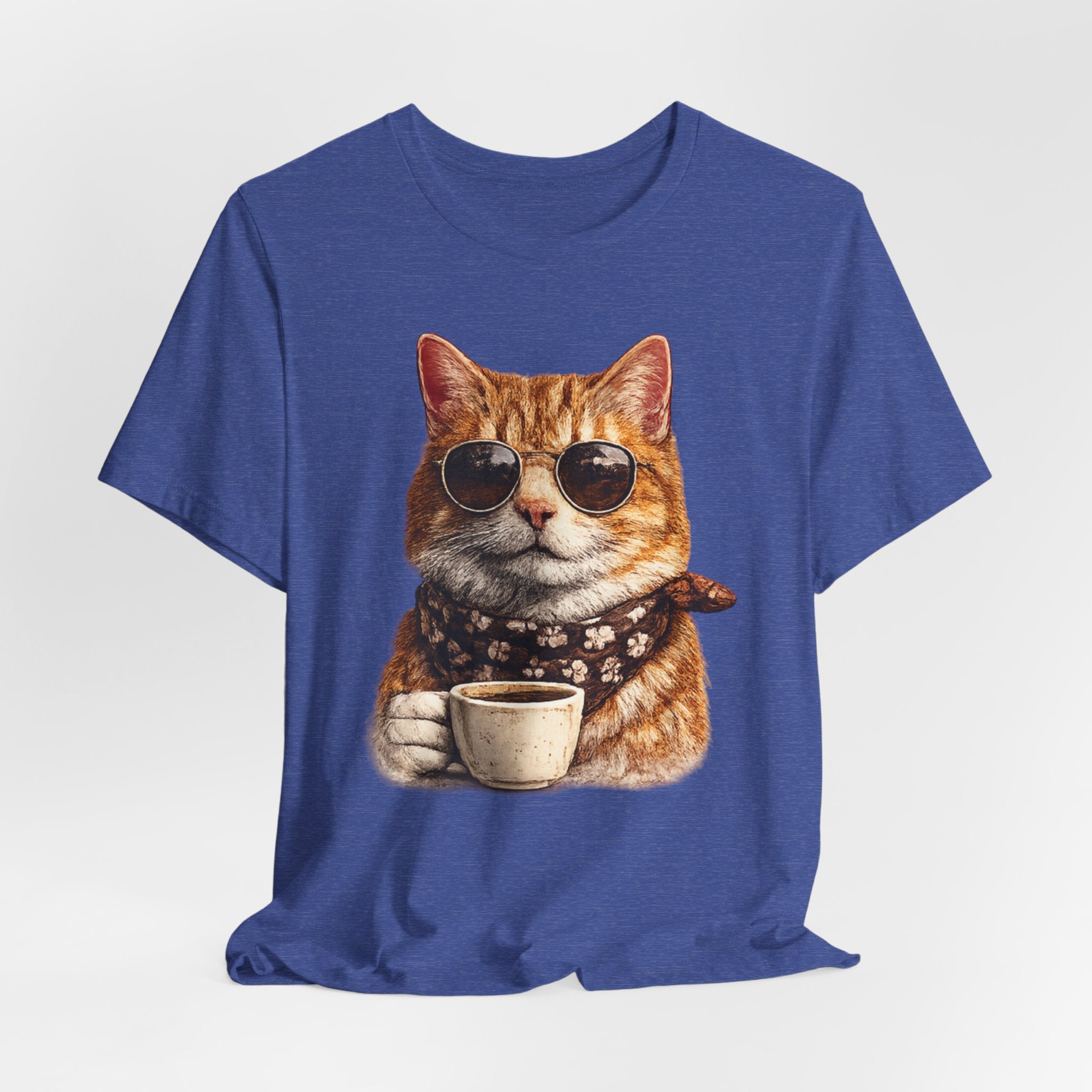 Cool Cat with Coffee