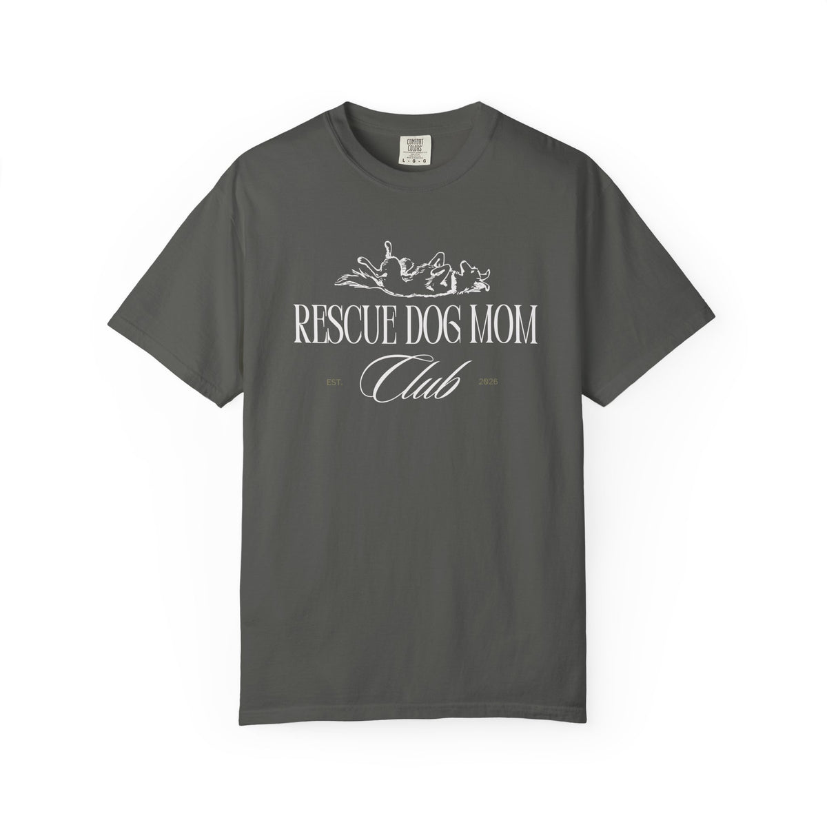Rescue Dog Mom Club Tee | Comfort Colors® Rescue Dog Shirt | Piper and Friends
