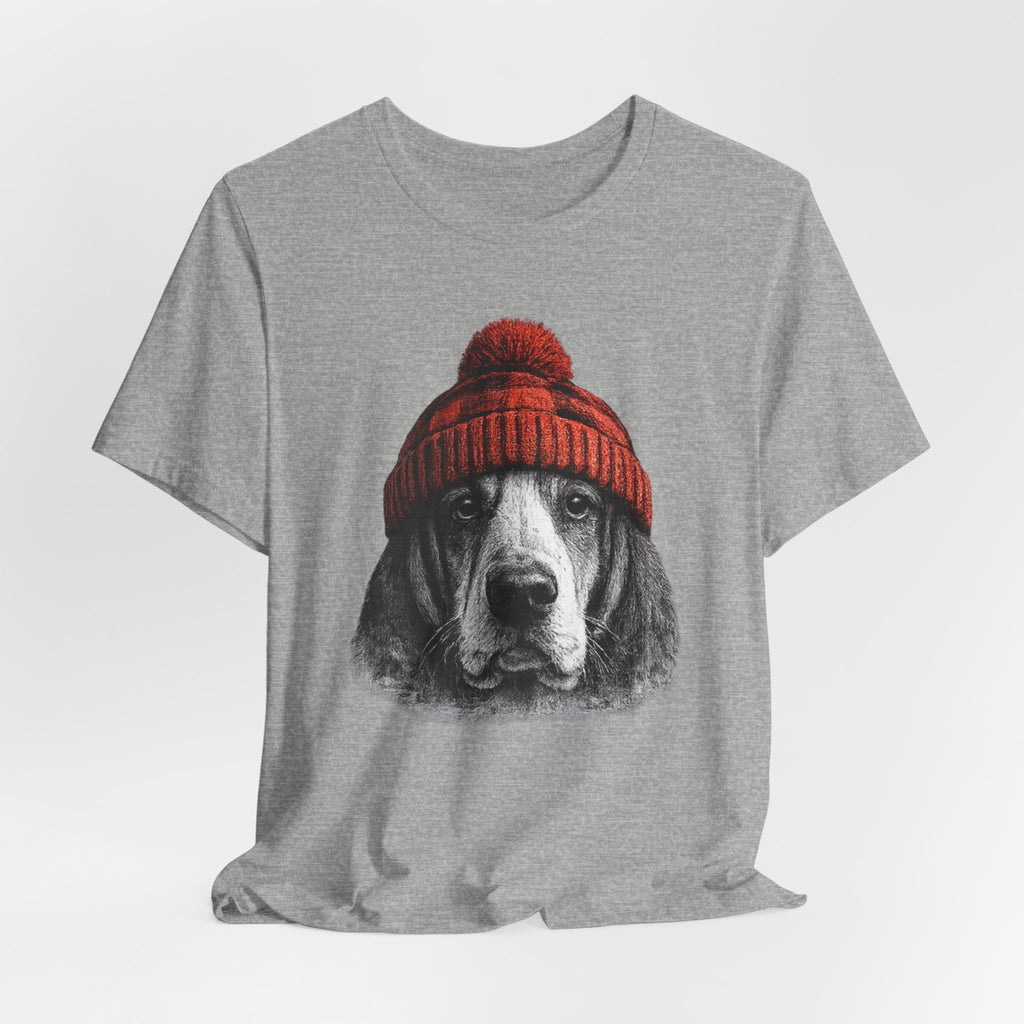Basset in a Beanie