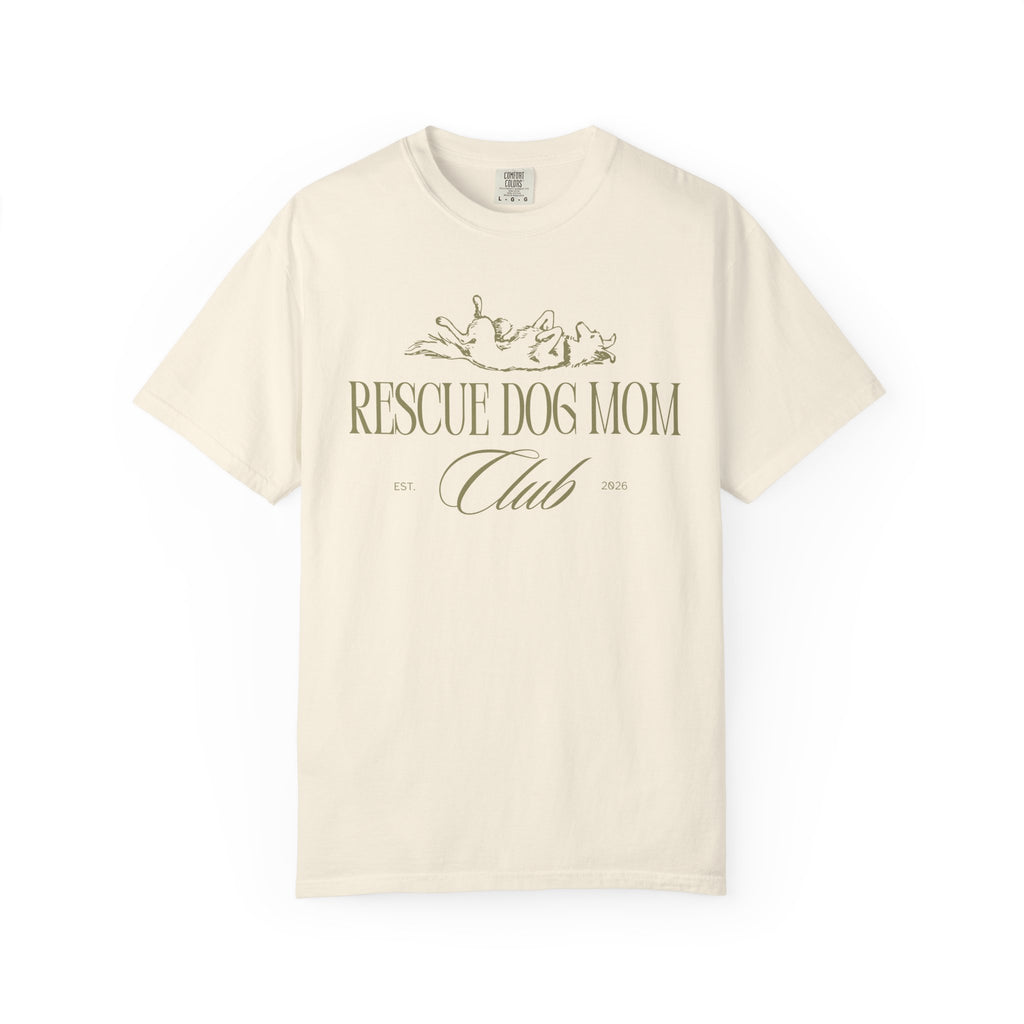 Rescue Dog Mom Club Tee | Comfort Colors® Rescue Dog Shirt | Piper and Friends
