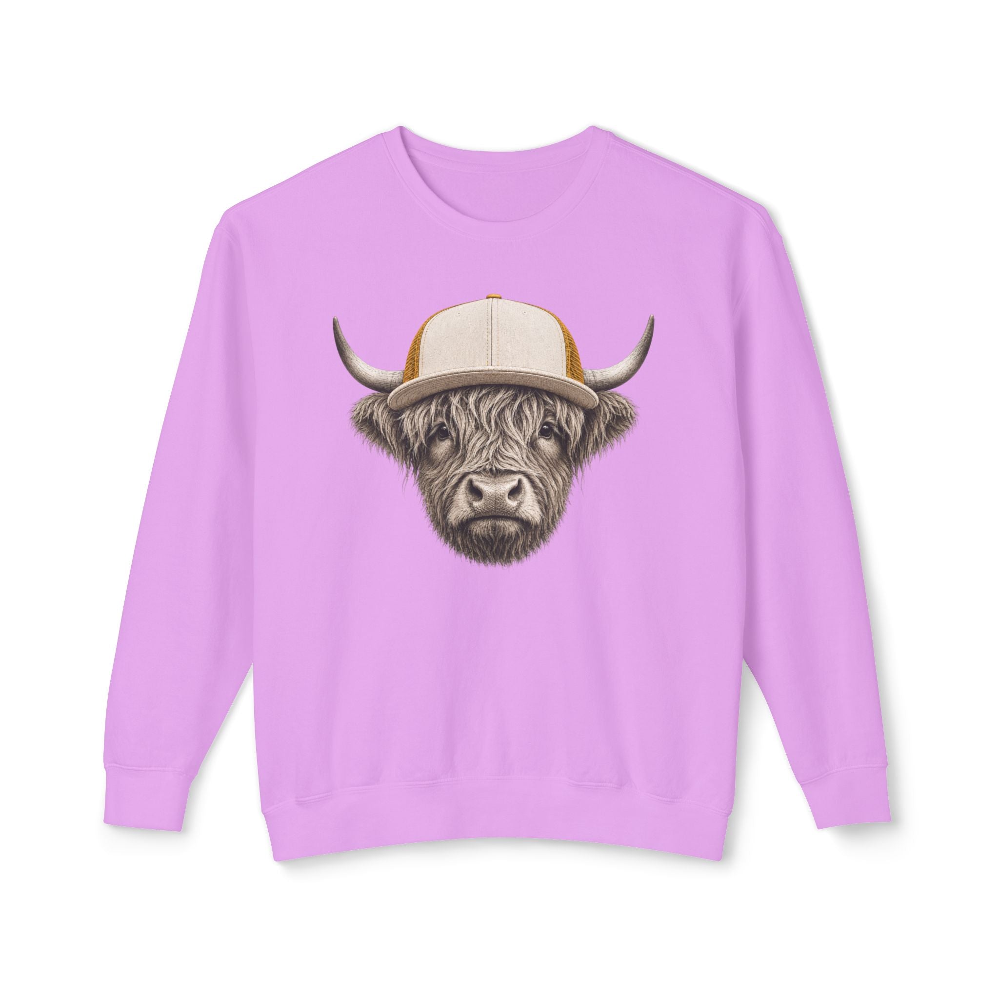 Trucker Hat Highland Cow Sweatshirt