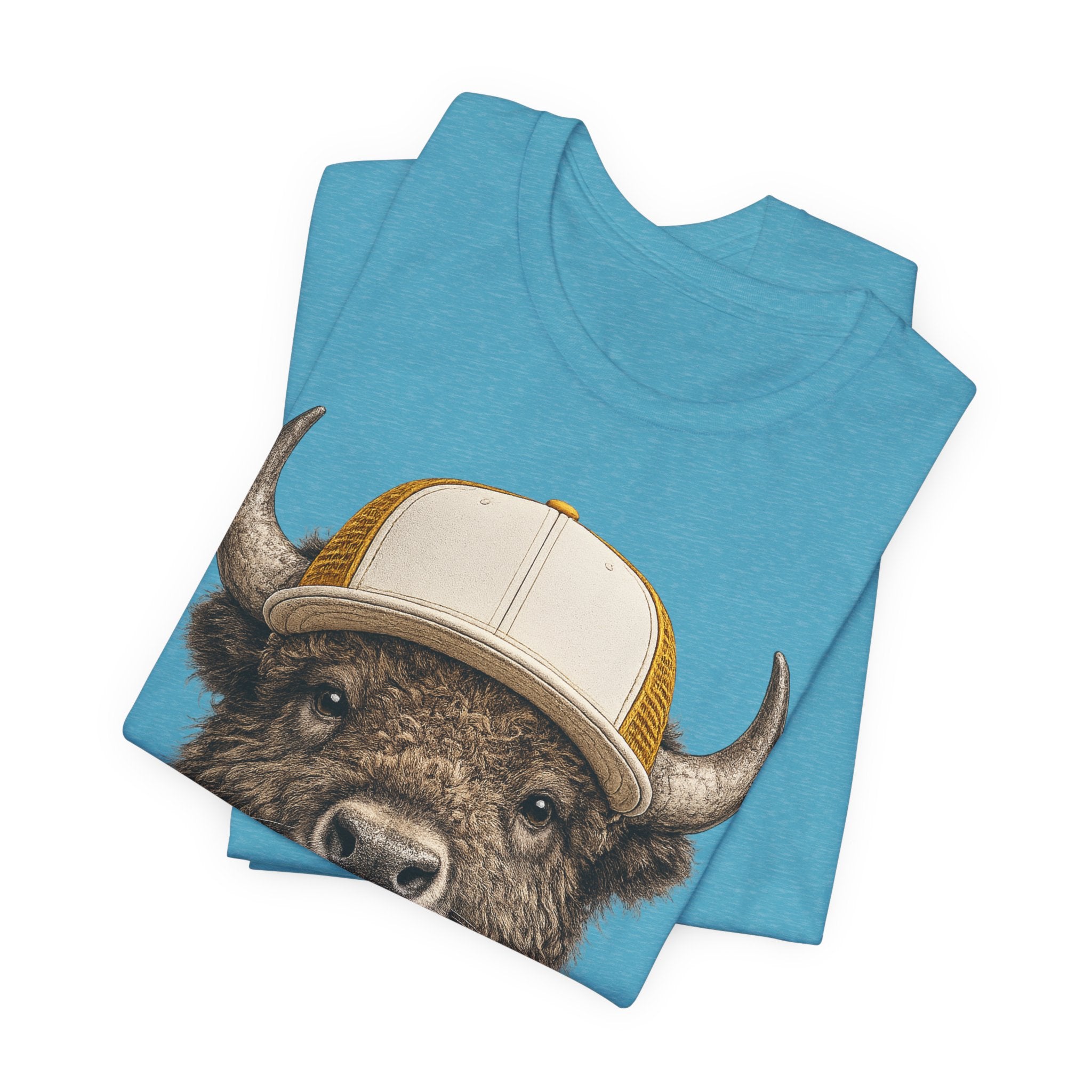 Bison in Trucker Hat