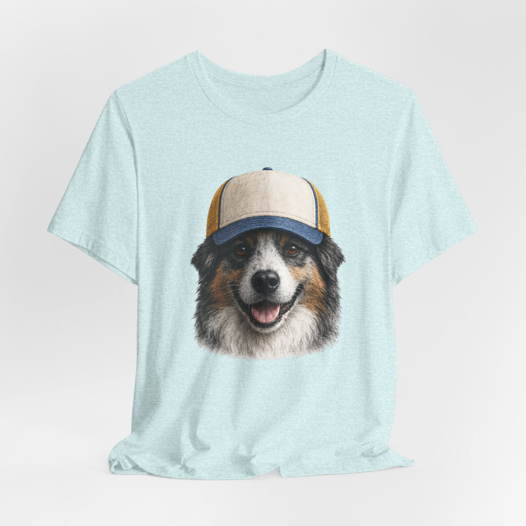 Aussie in a trucker hat
