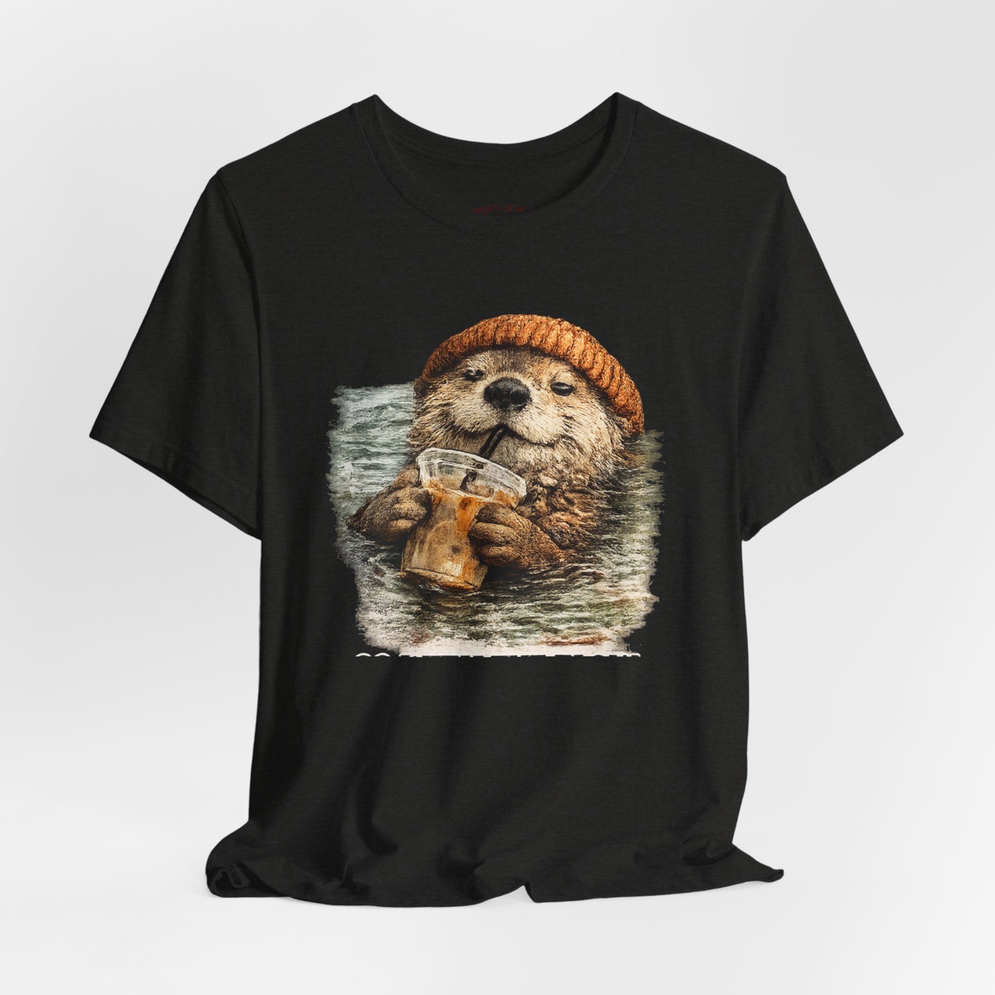 Beanie Beaver with Coffee