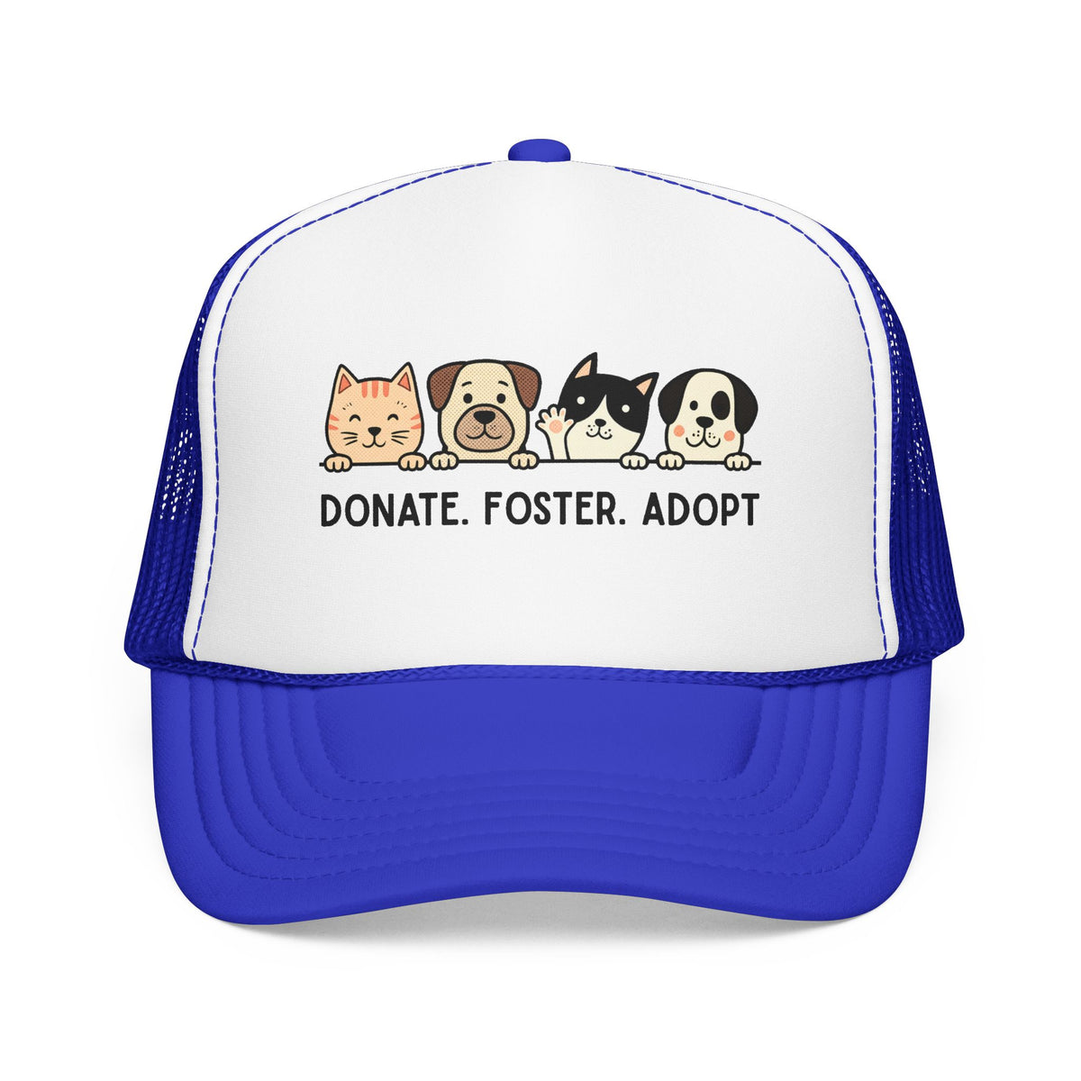 Donate Foster Adopt Trucker Hat — Rescue Pet Mesh Cap