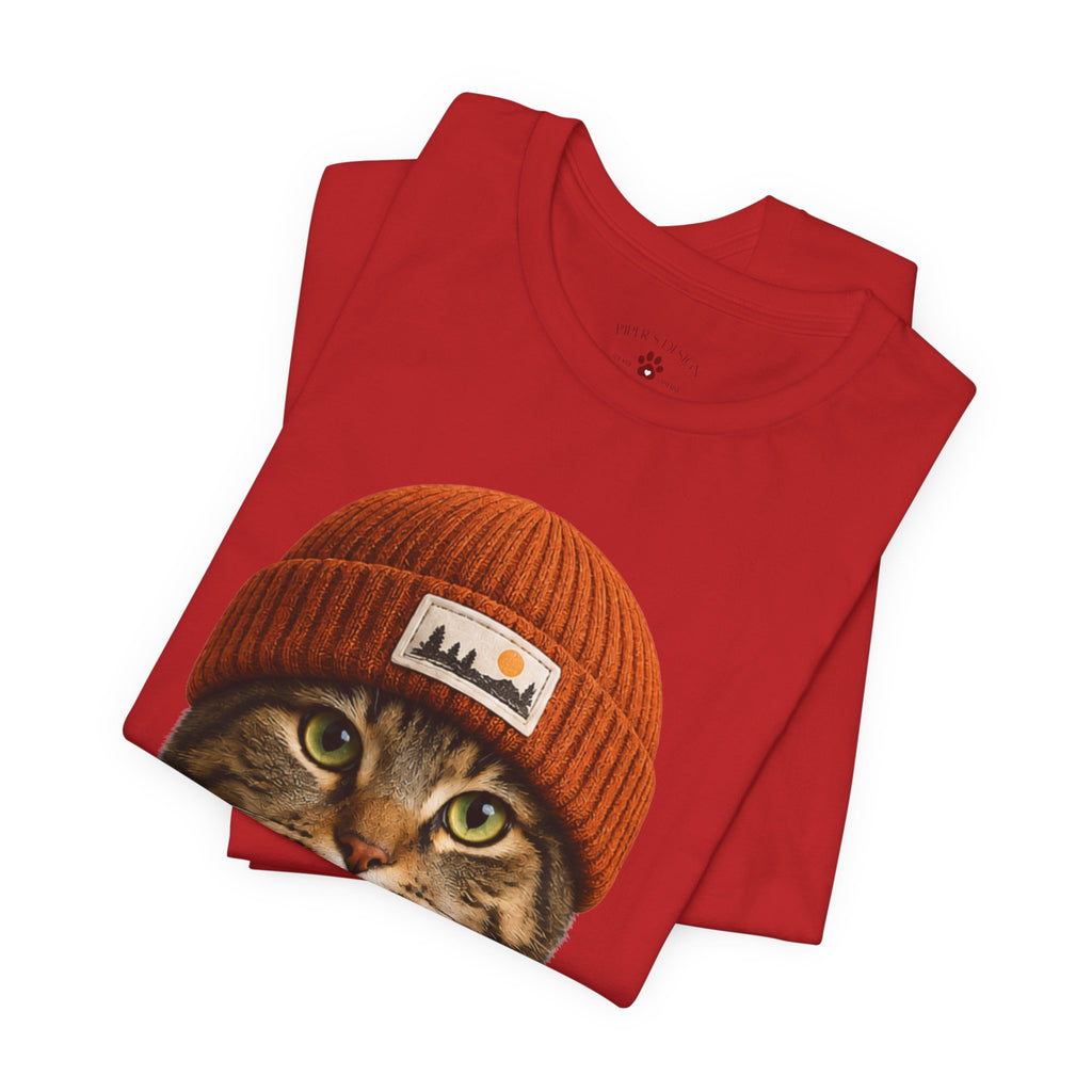 Tabby Cat in a Beanie