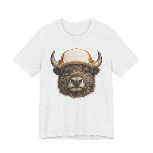 Bison in Trucker Hat