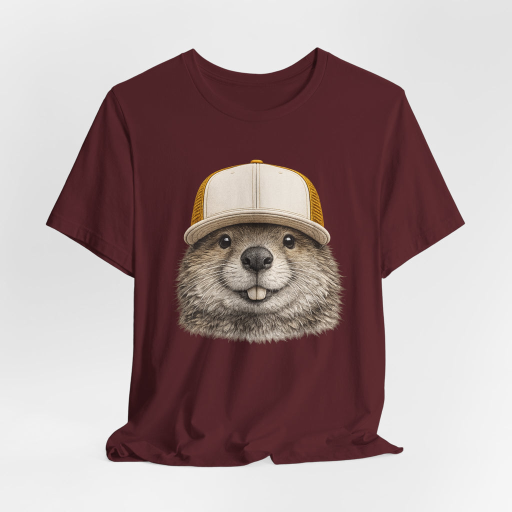 Beaver in Trucker Hat