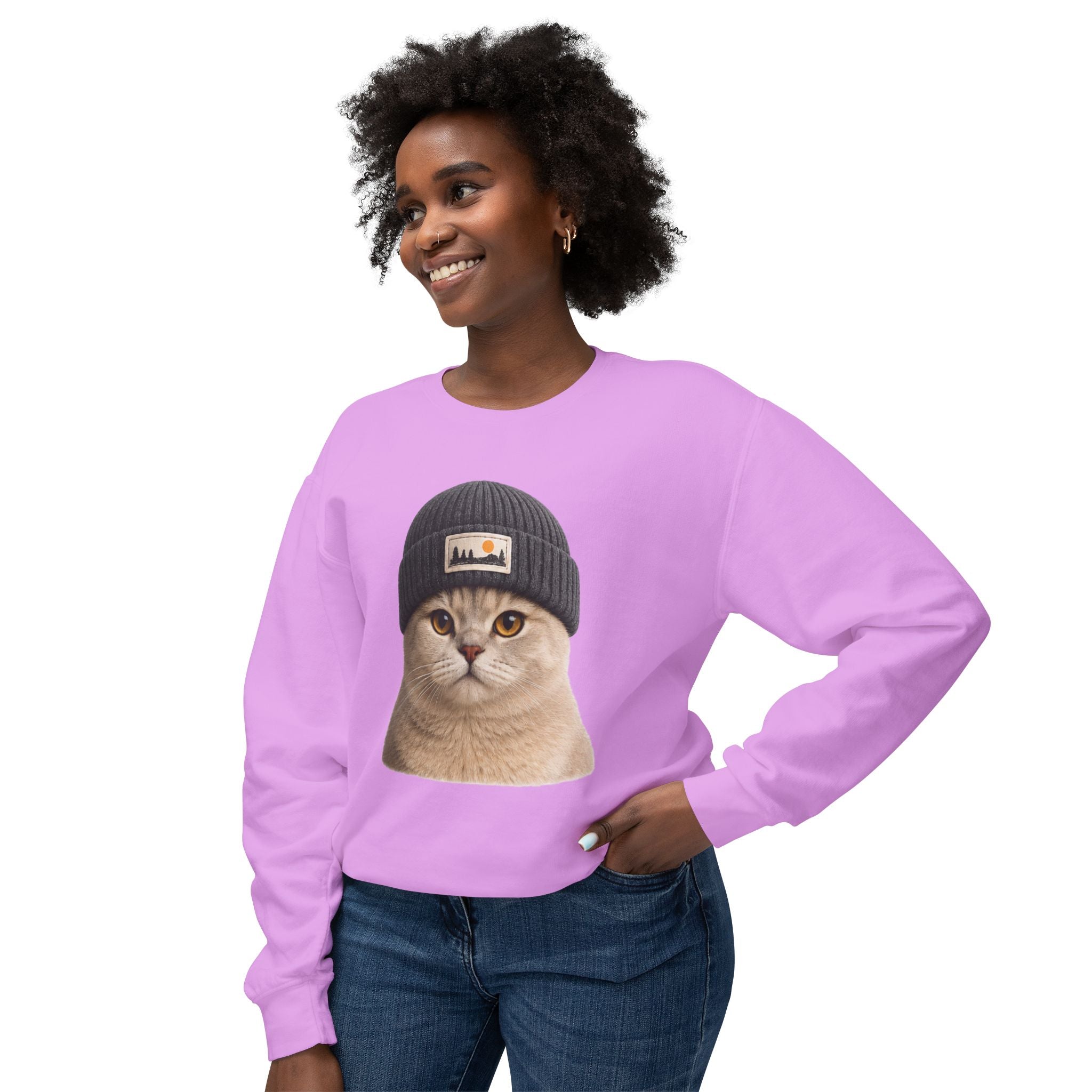 Cat Beanie Sweatshirt