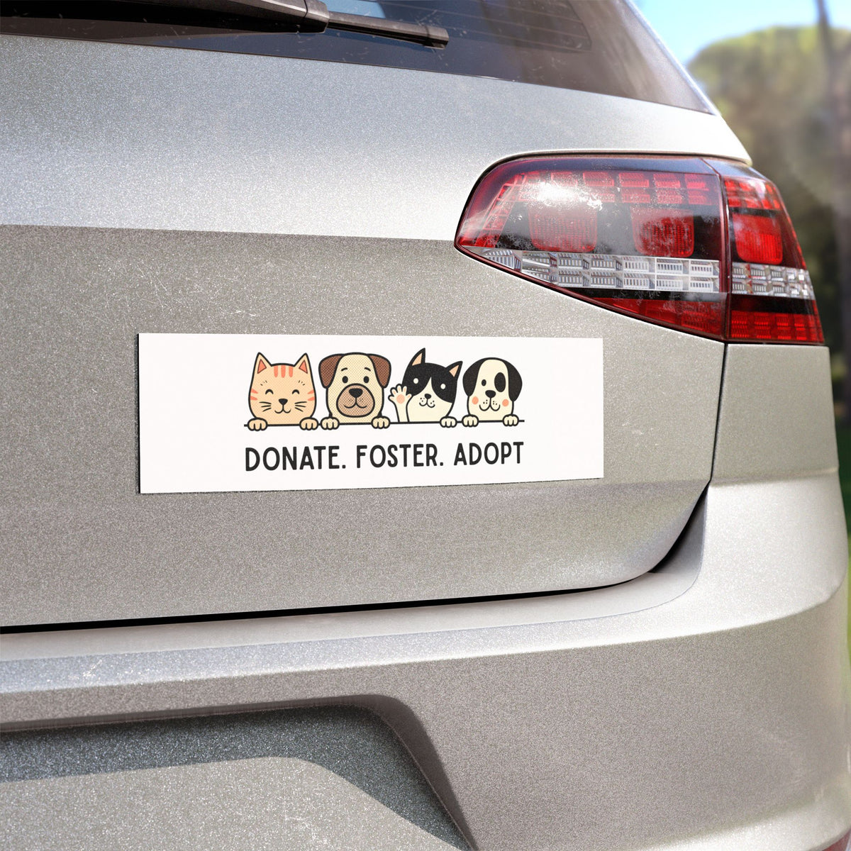 Car Magnet Donate. Foster. Adopt. Pet Rescue Car Magnet
