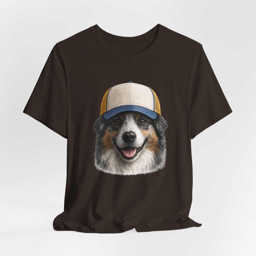 Aussie in a trucker hat