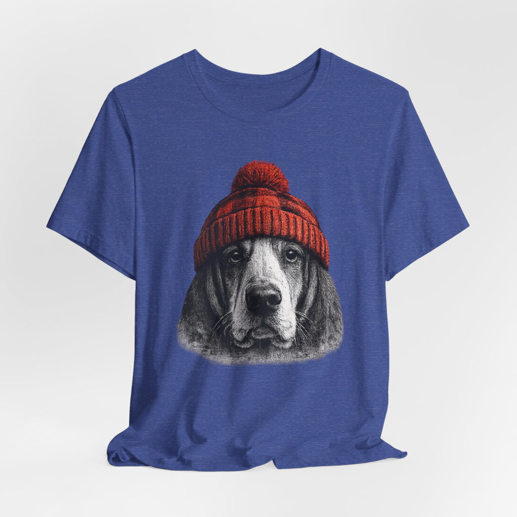 Basset in a Beanie