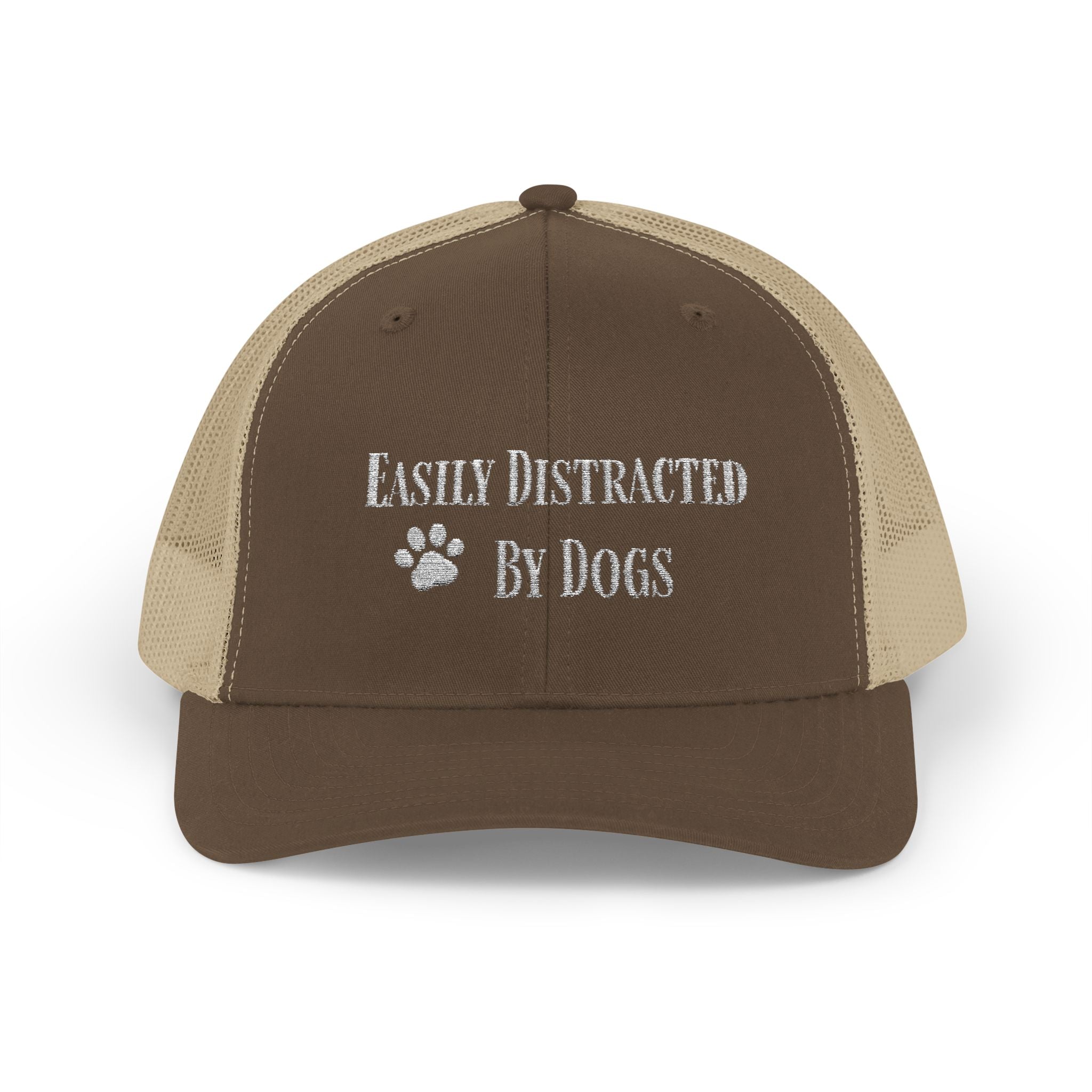 Trucker Cap — "Easily Distracted By Dogs"  Snapback