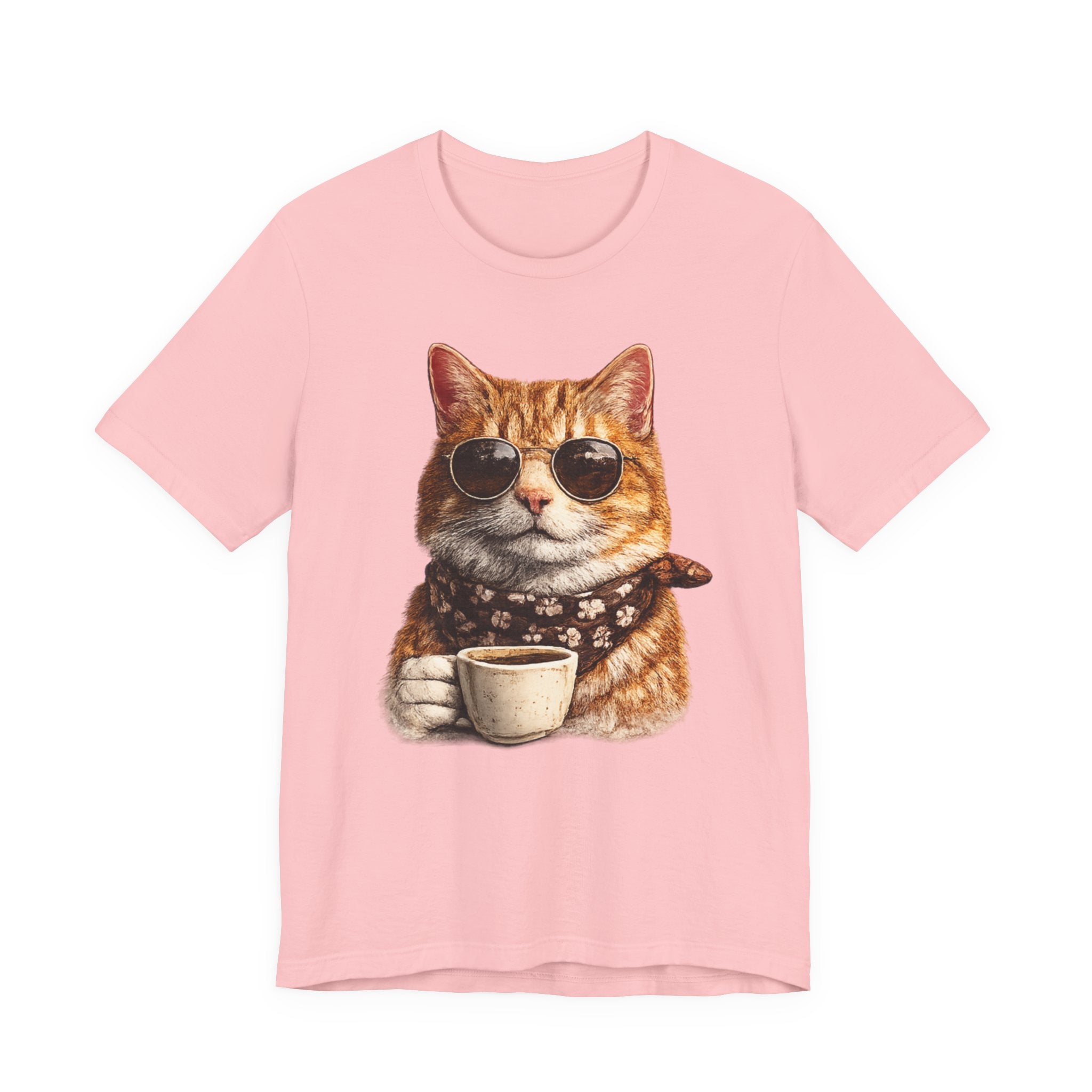 Cool Cat with Coffee