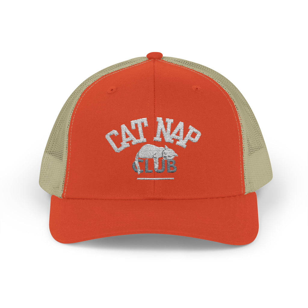 Cat Nap Club Trucker Cap — Snapback Cat Lover Hat