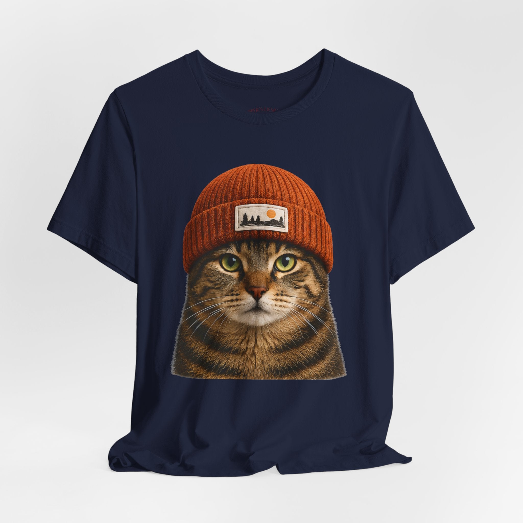 Tabby Cat in a Beanie