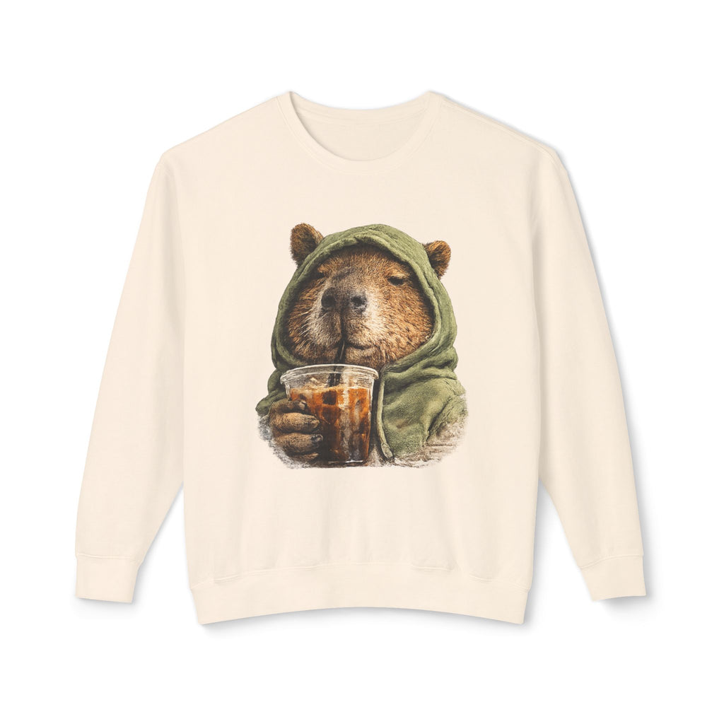 Capybara with Coffee Sweatshirt