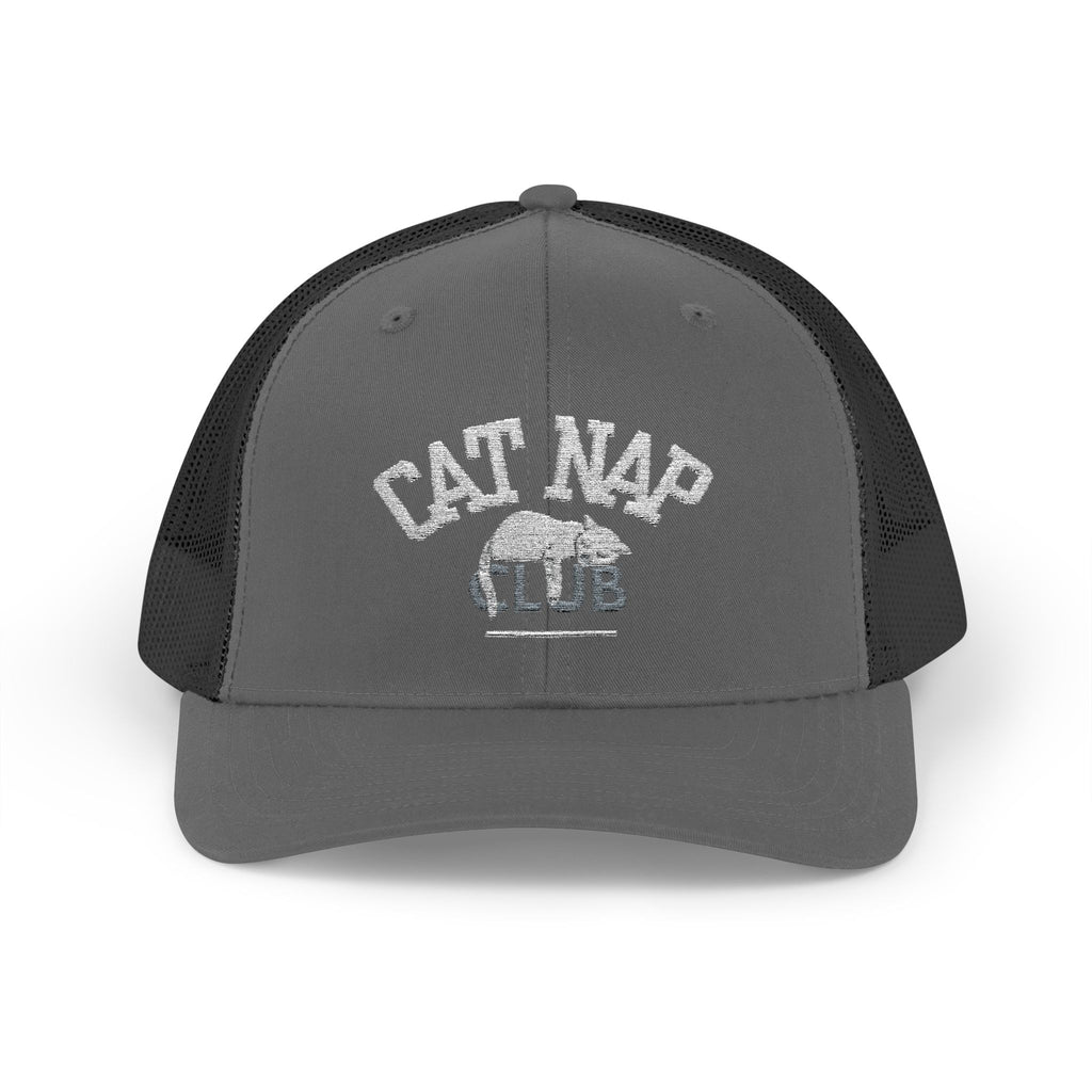 Cat Nap Club Trucker Cap — Snapback Cat Lover Hat